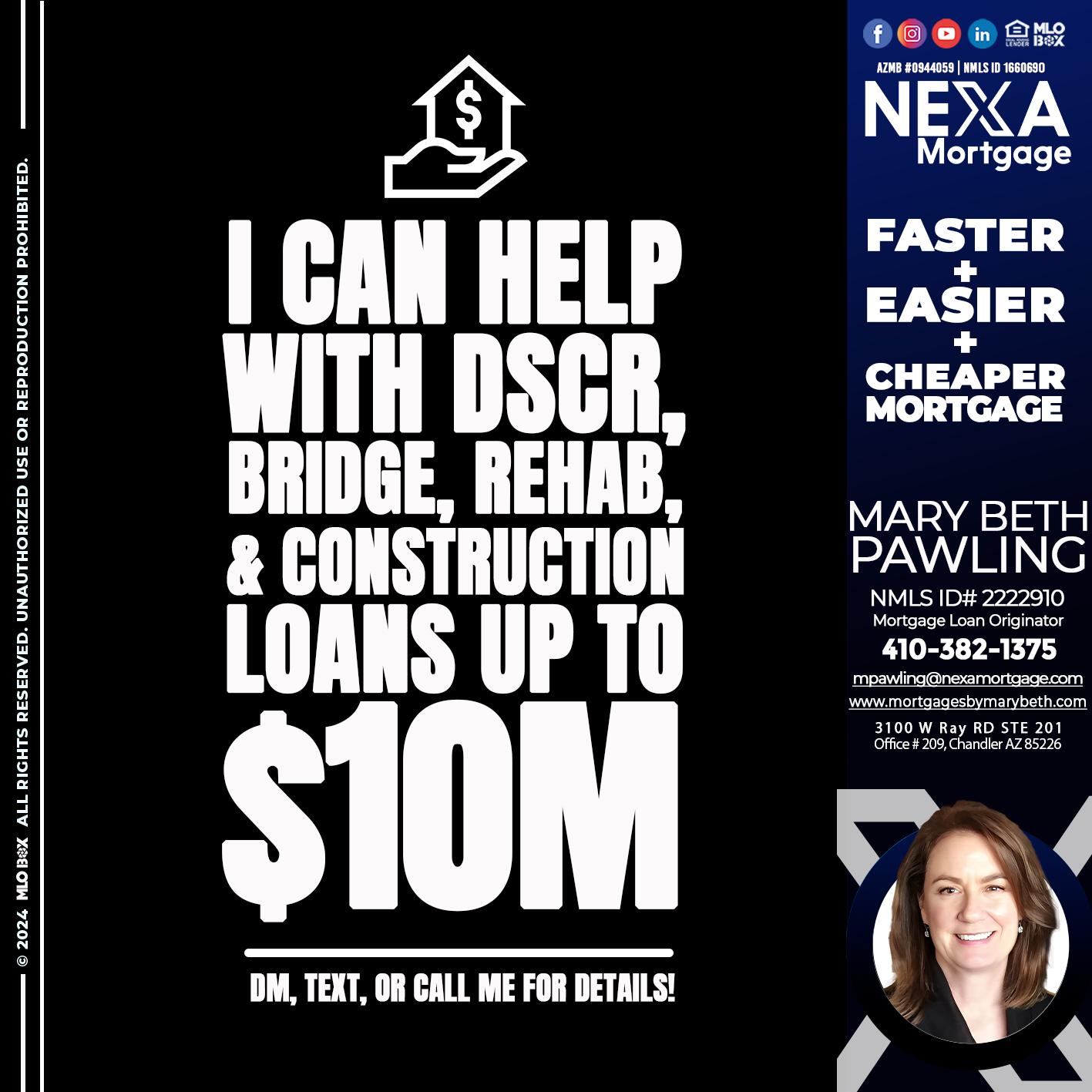 I CAN HELP - Mary Beth Pawling -Mortgage Loan Originator