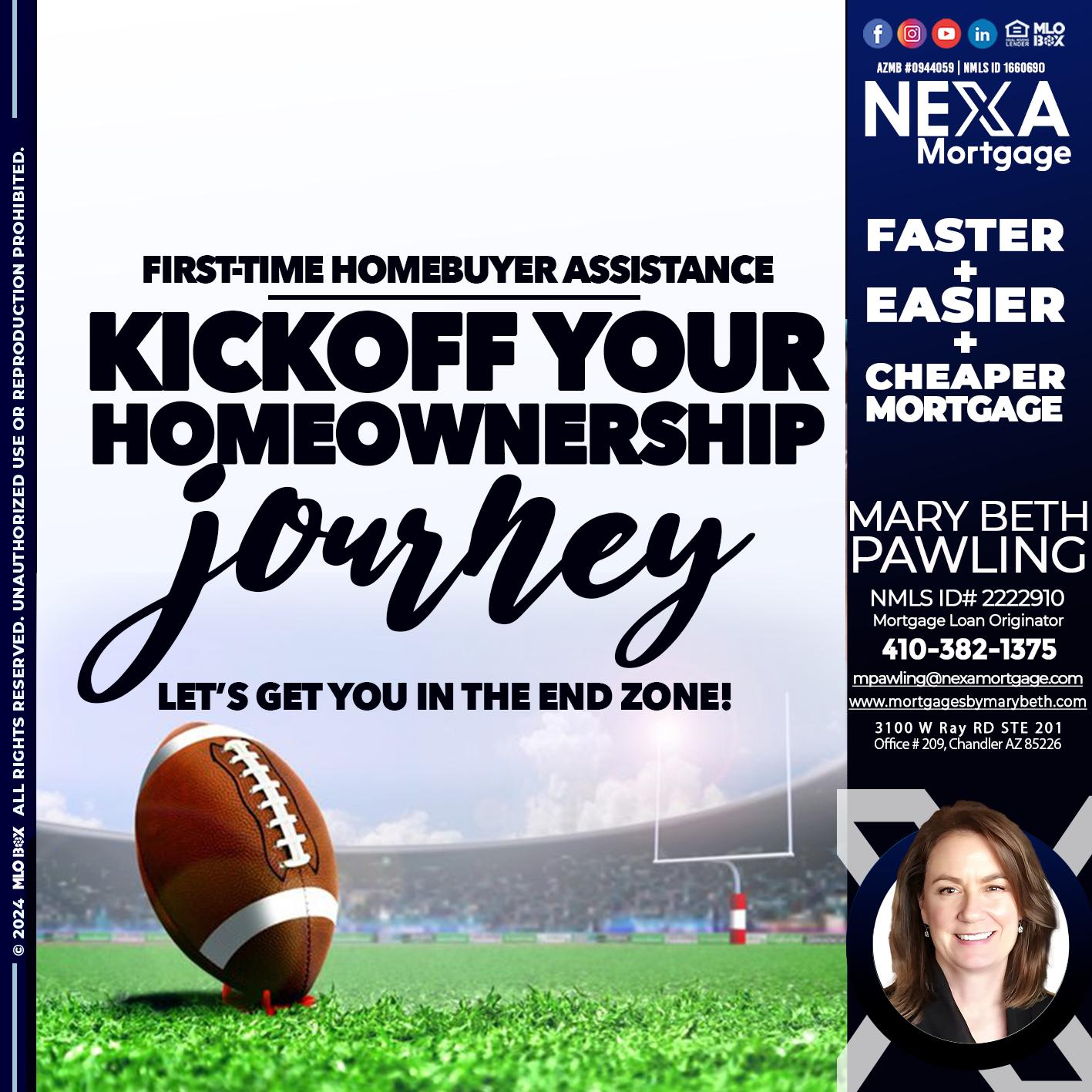 kick off - Mary Beth Pawling -Mortgage Loan Originator