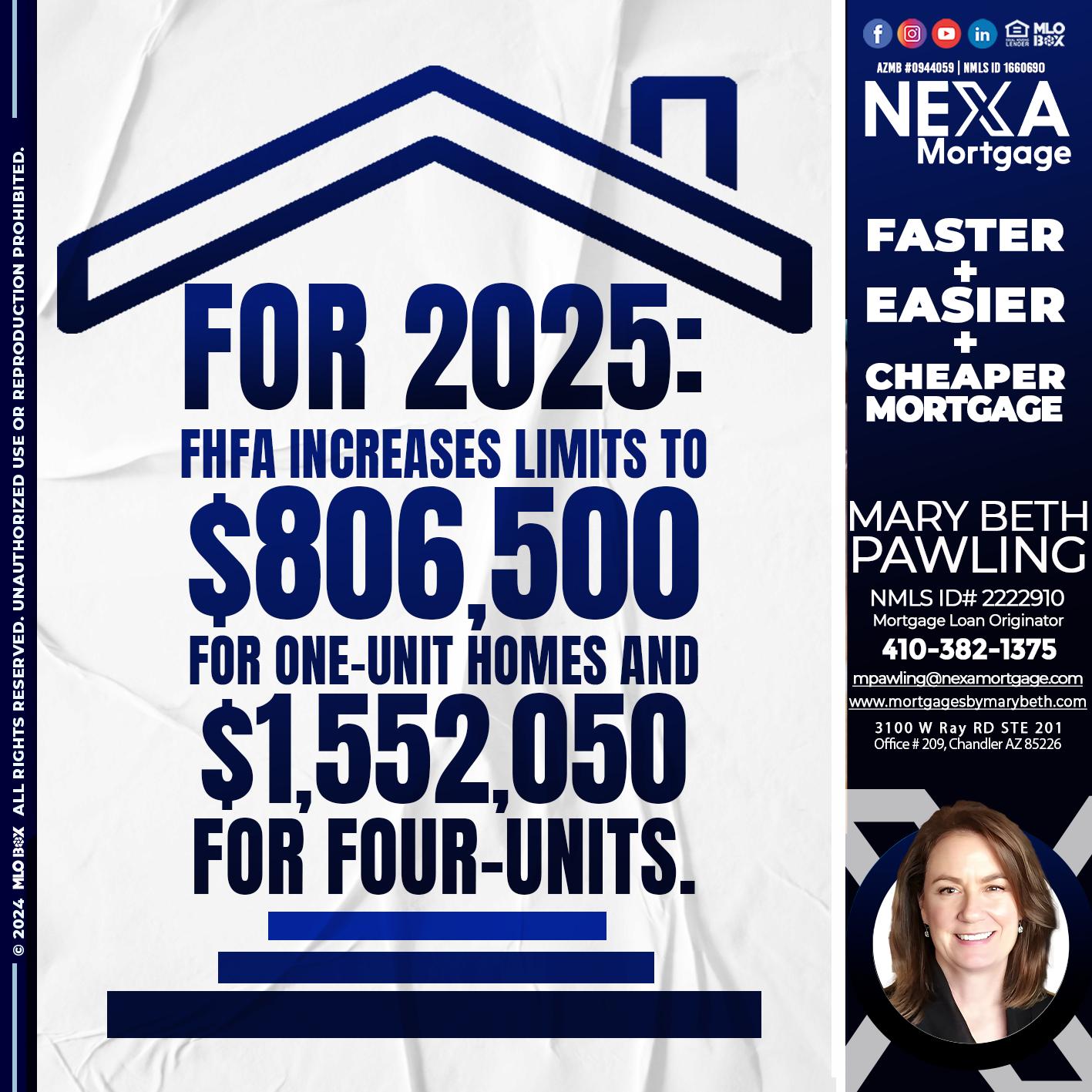FOR 2025 - Mary Beth Pawling -Mortgage Loan Originator
