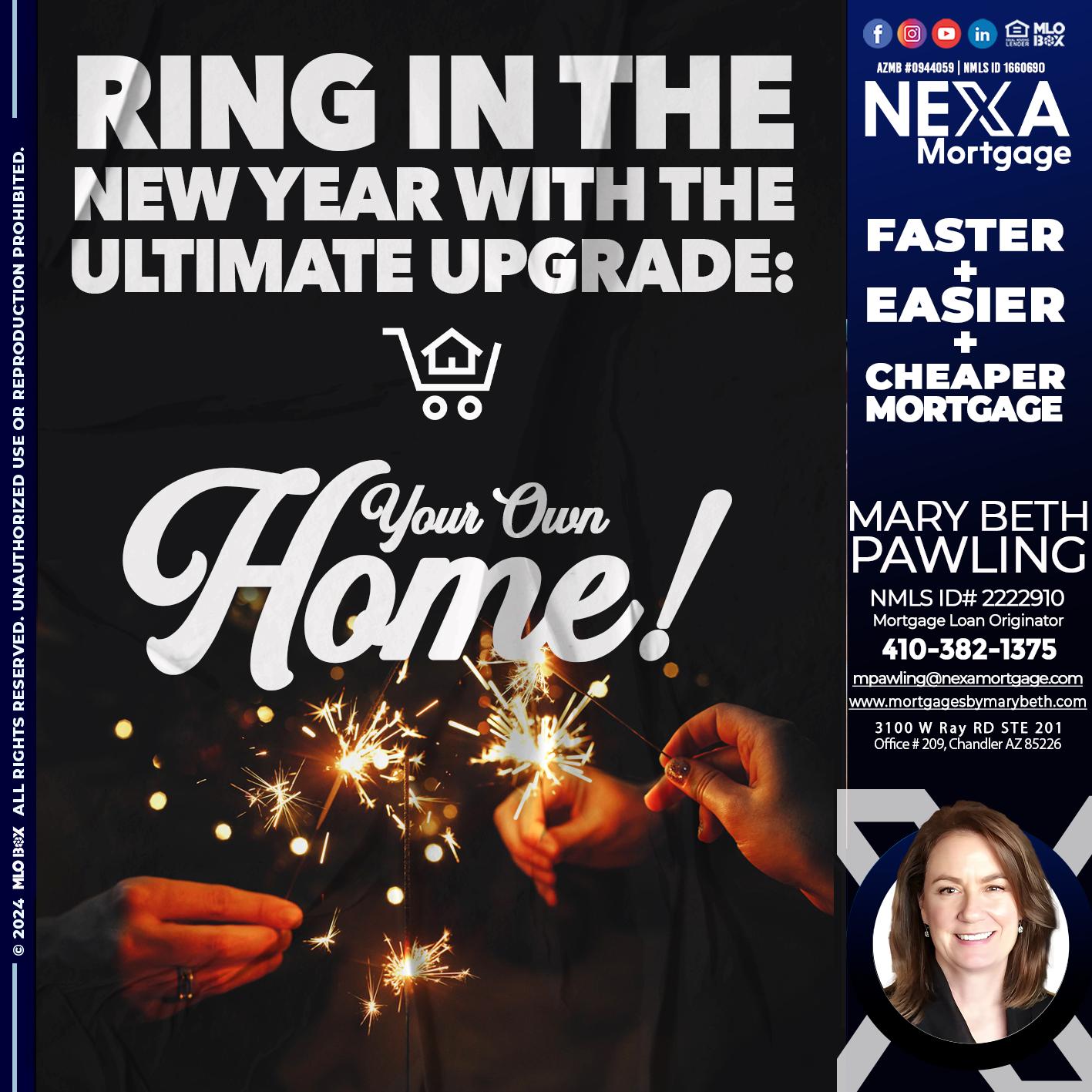RING IN THE NEW - Mary Beth Pawling -Mortgage Loan Originator