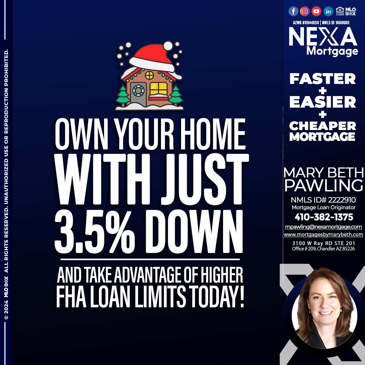 own your home - Mary Beth Pawling -Mortgage Loan Originator