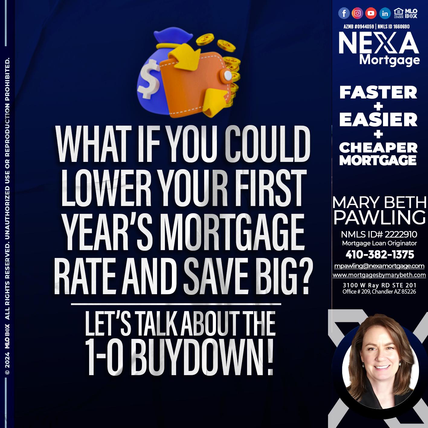 WHAT IF YOU COULD - Mary Beth Pawling -Mortgage Loan Originator