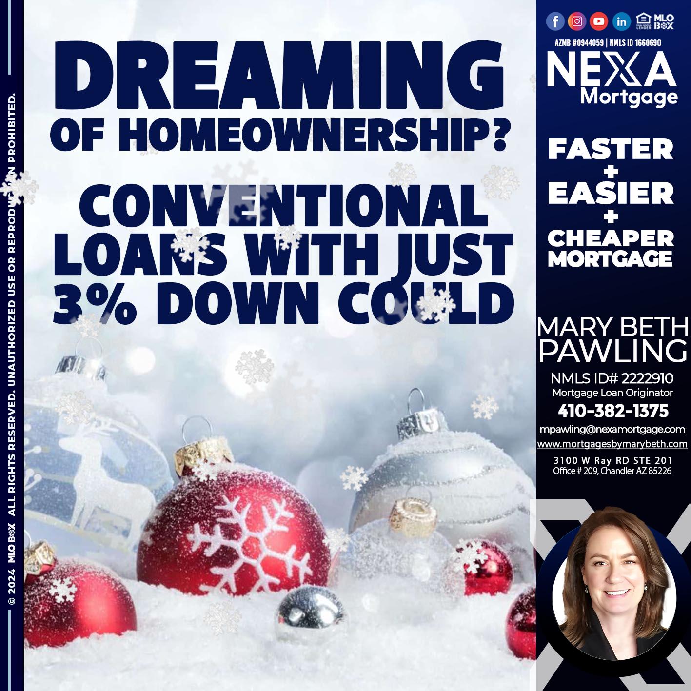 dreaming - Mary Beth Pawling -Mortgage Loan Originator