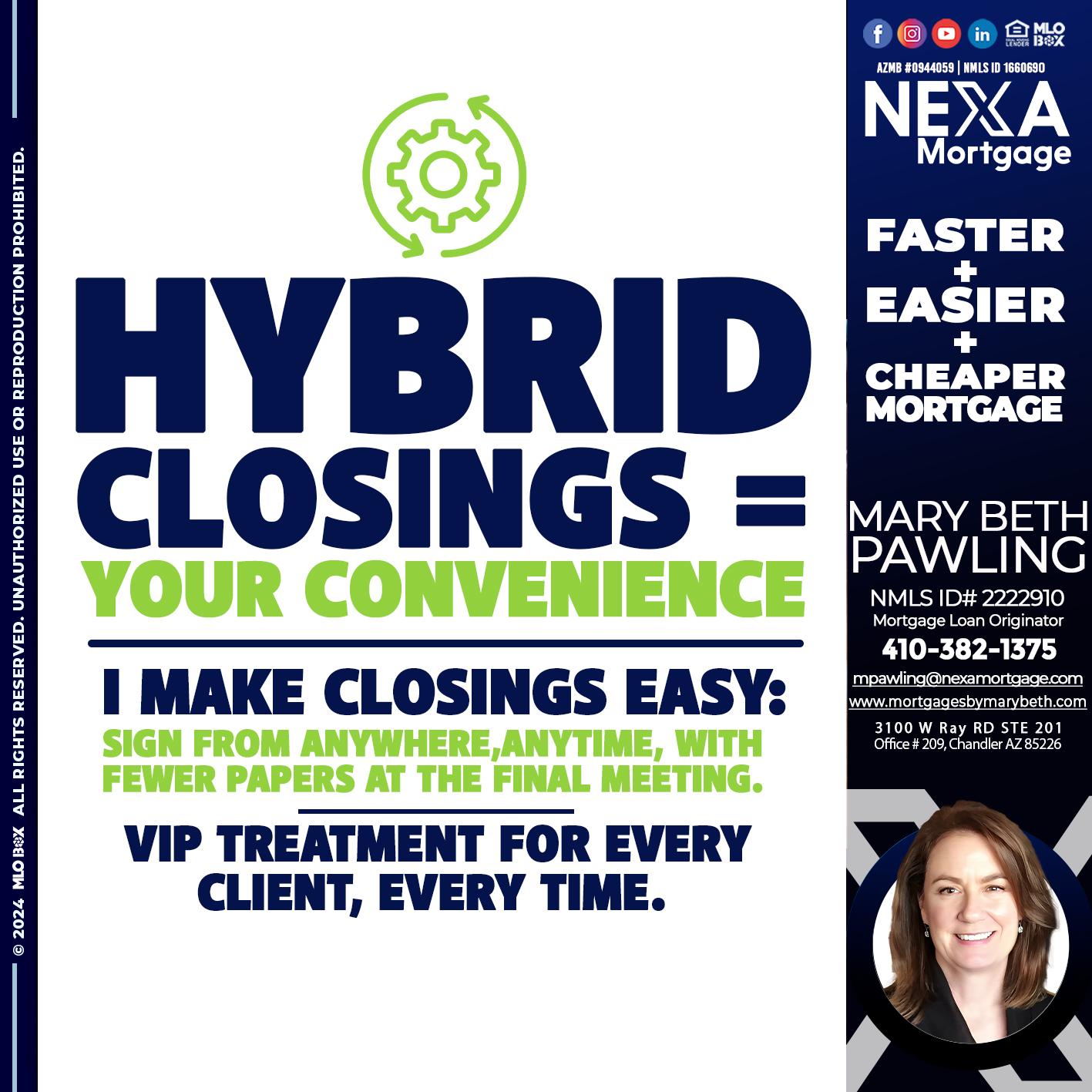 HYBRID CLOSINGS - Mary Beth Pawling -Mortgage Loan Originator