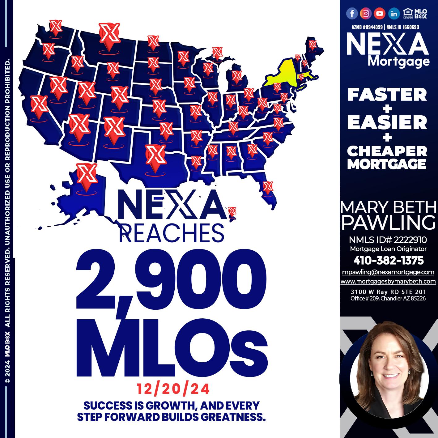 2900 MLOS - Mary Beth Pawling -Mortgage Loan Originator