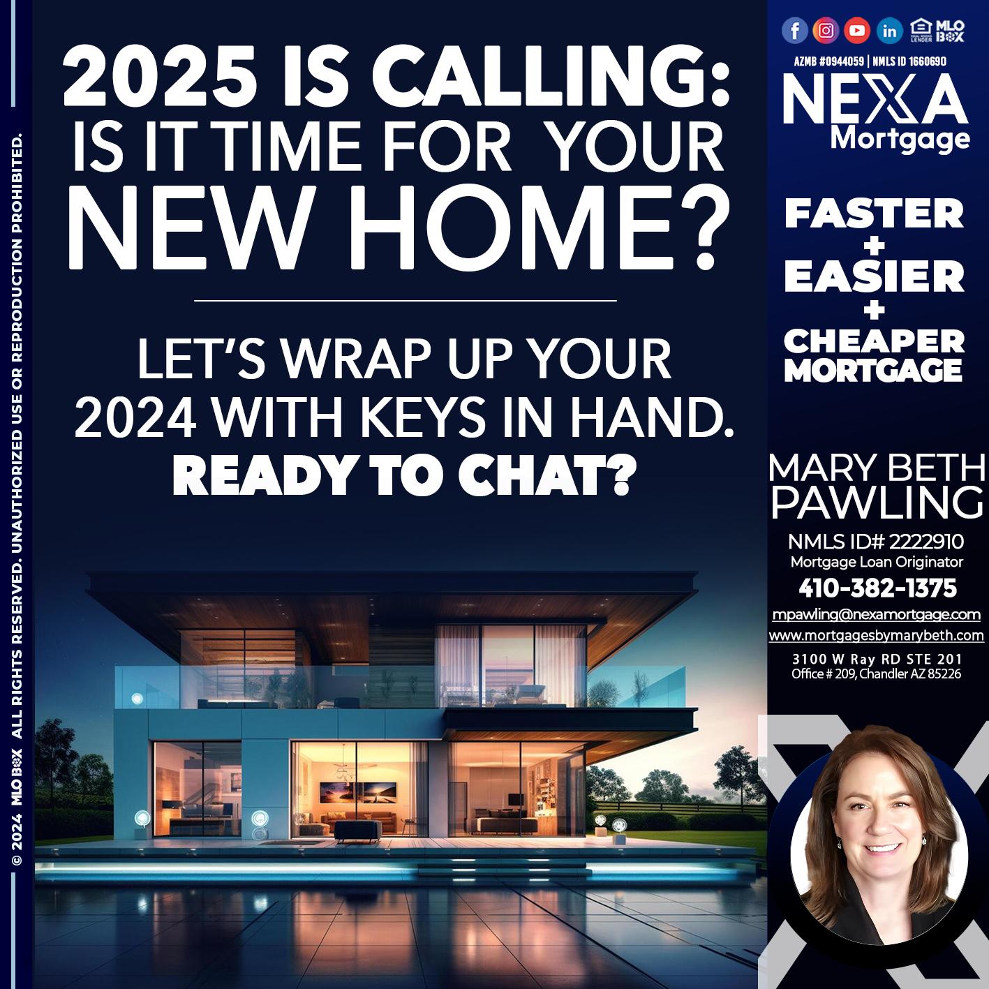 2025 SI CALLING - Mary Beth Pawling -Mortgage Loan Originator