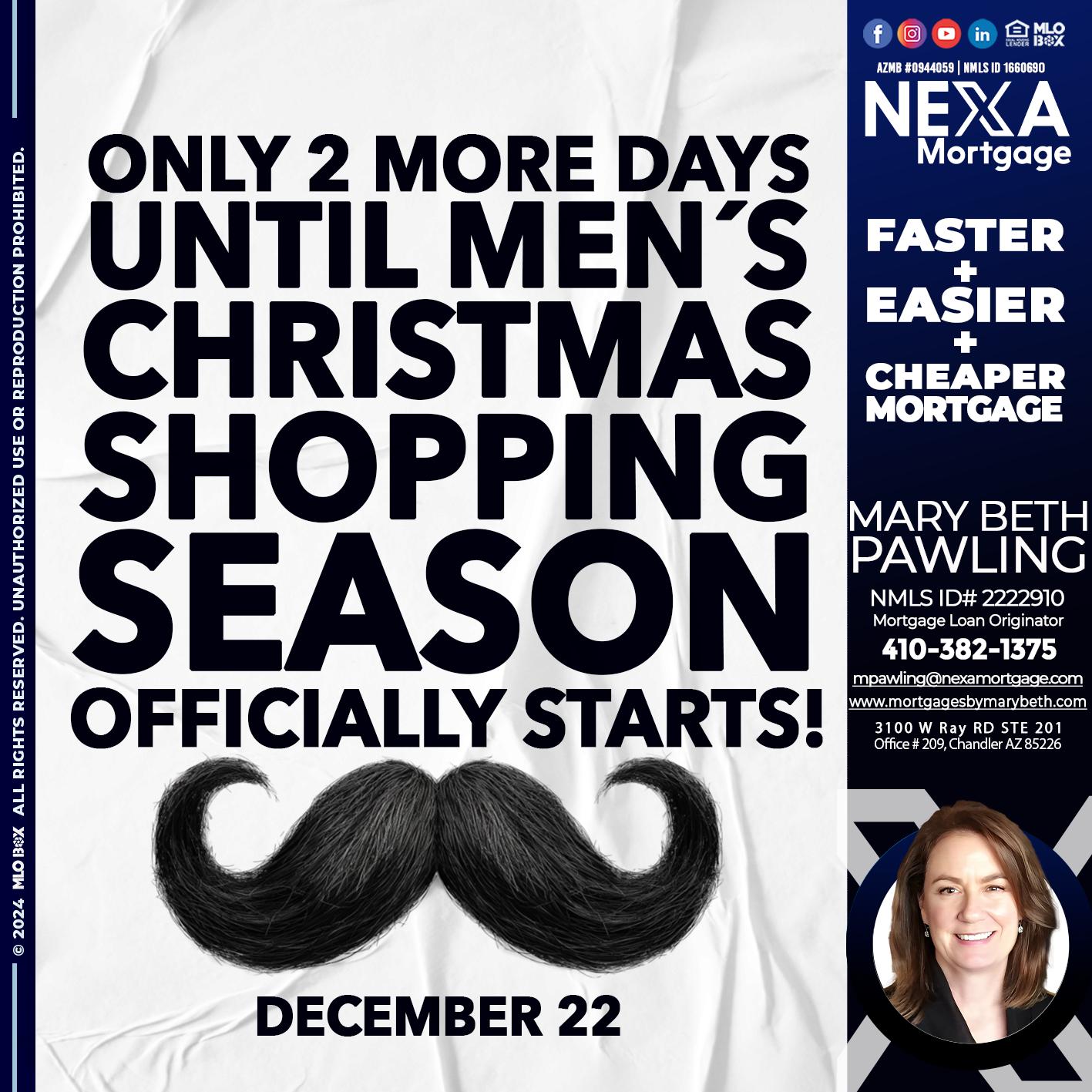 UNTIL 2 MORE DAYS... - Mary Beth Pawling -Mortgage Loan Originator