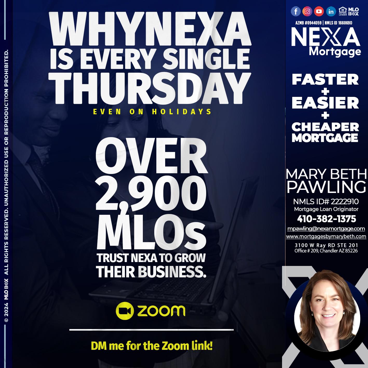 why nexa - Mary Beth Pawling -Mortgage Loan Originator