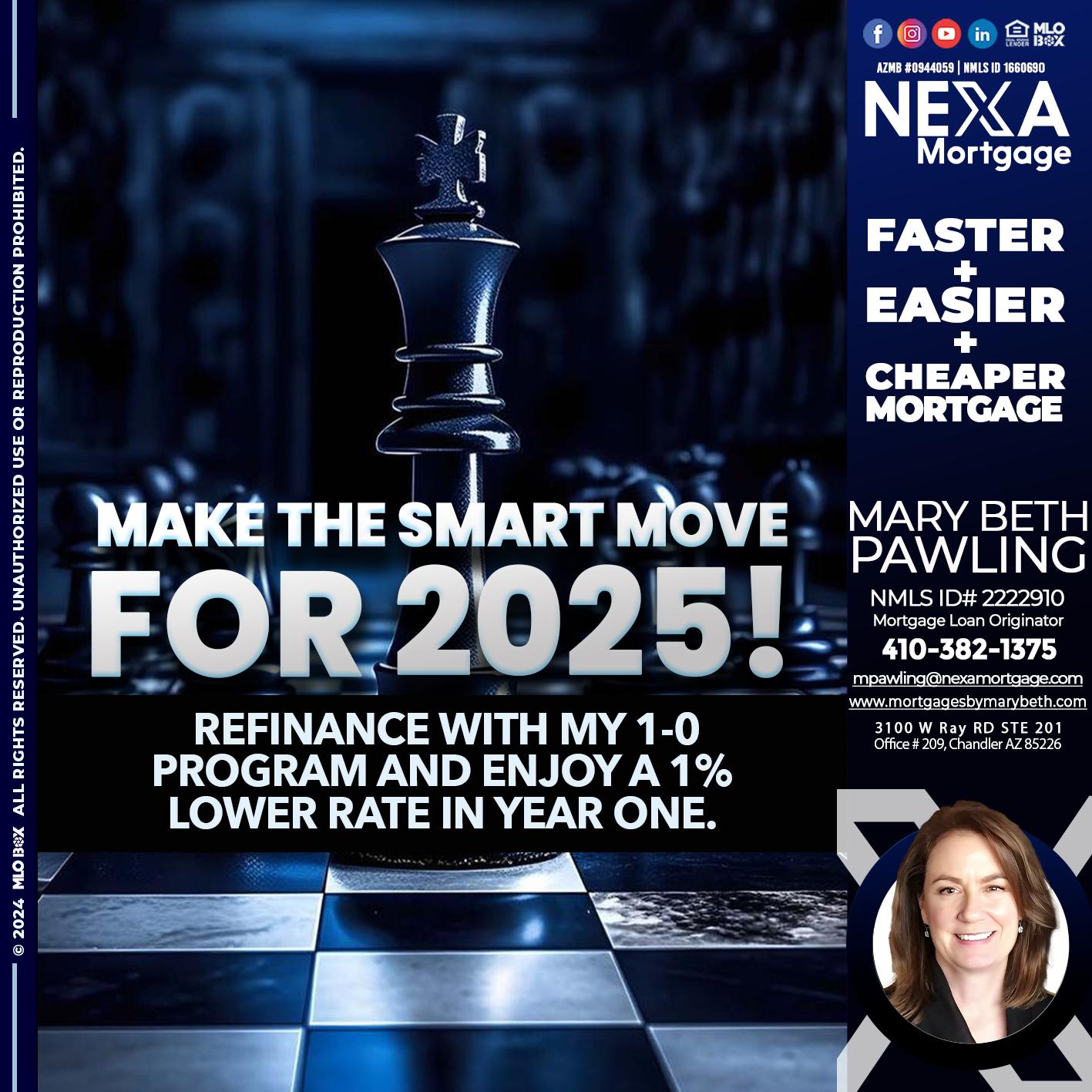 MAKE THE SMART MOVE - Mary Beth Pawling -Mortgage Loan Originator