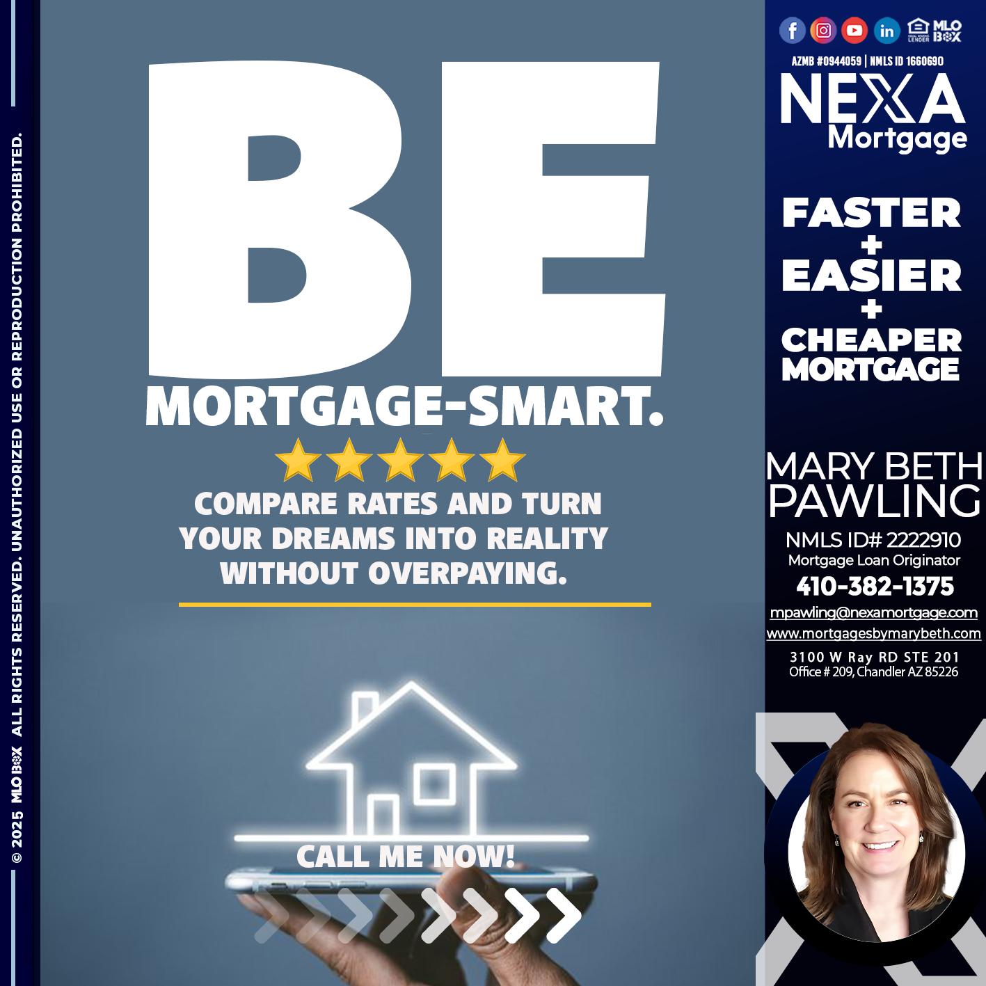 BE MORTGAGE-SMART - Mary Beth Pawling -Mortgage Loan Originator
