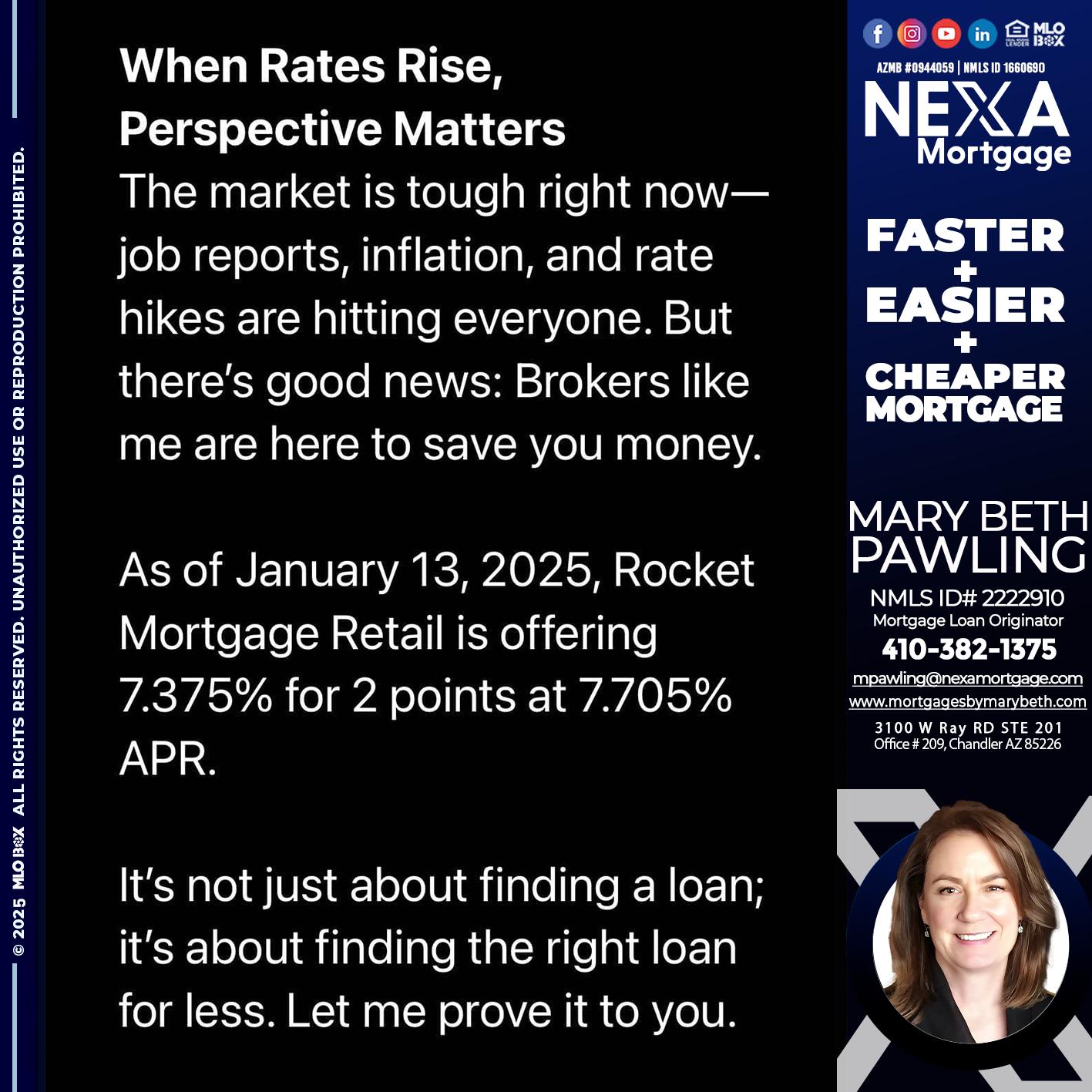 WHEN RATES RISE - Mary Beth Pawling -Mortgage Loan Originator