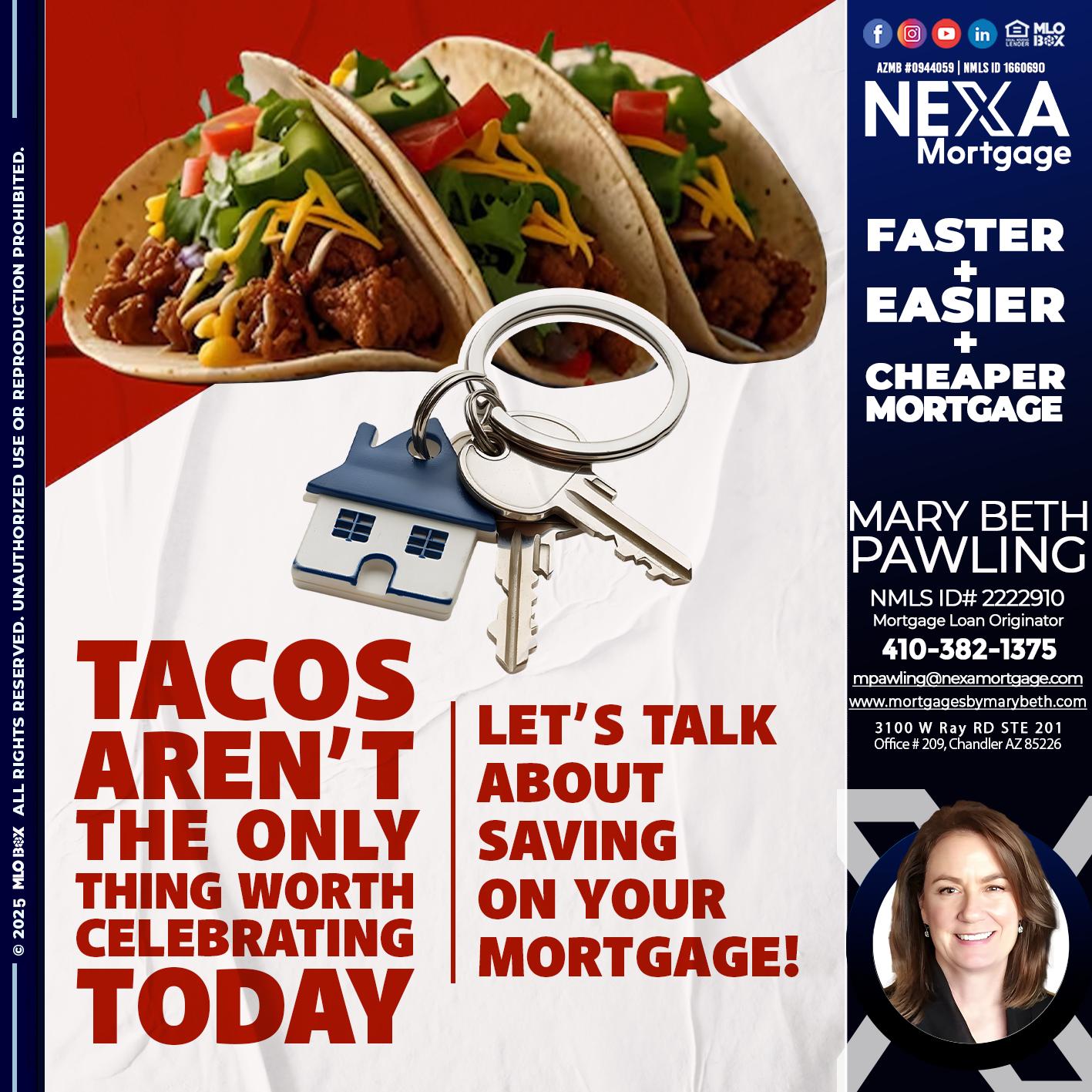 TACO TUESDAY - Mary Beth Pawling -Mortgage Loan Originator