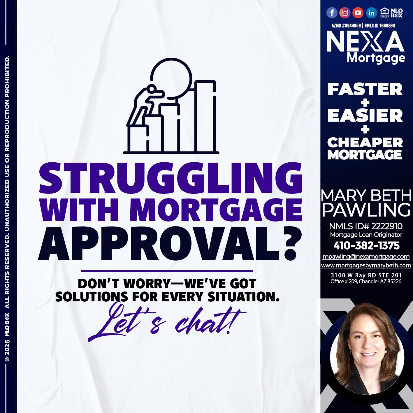 STRUGLING - Mary Beth Pawling -Mortgage Loan Originator