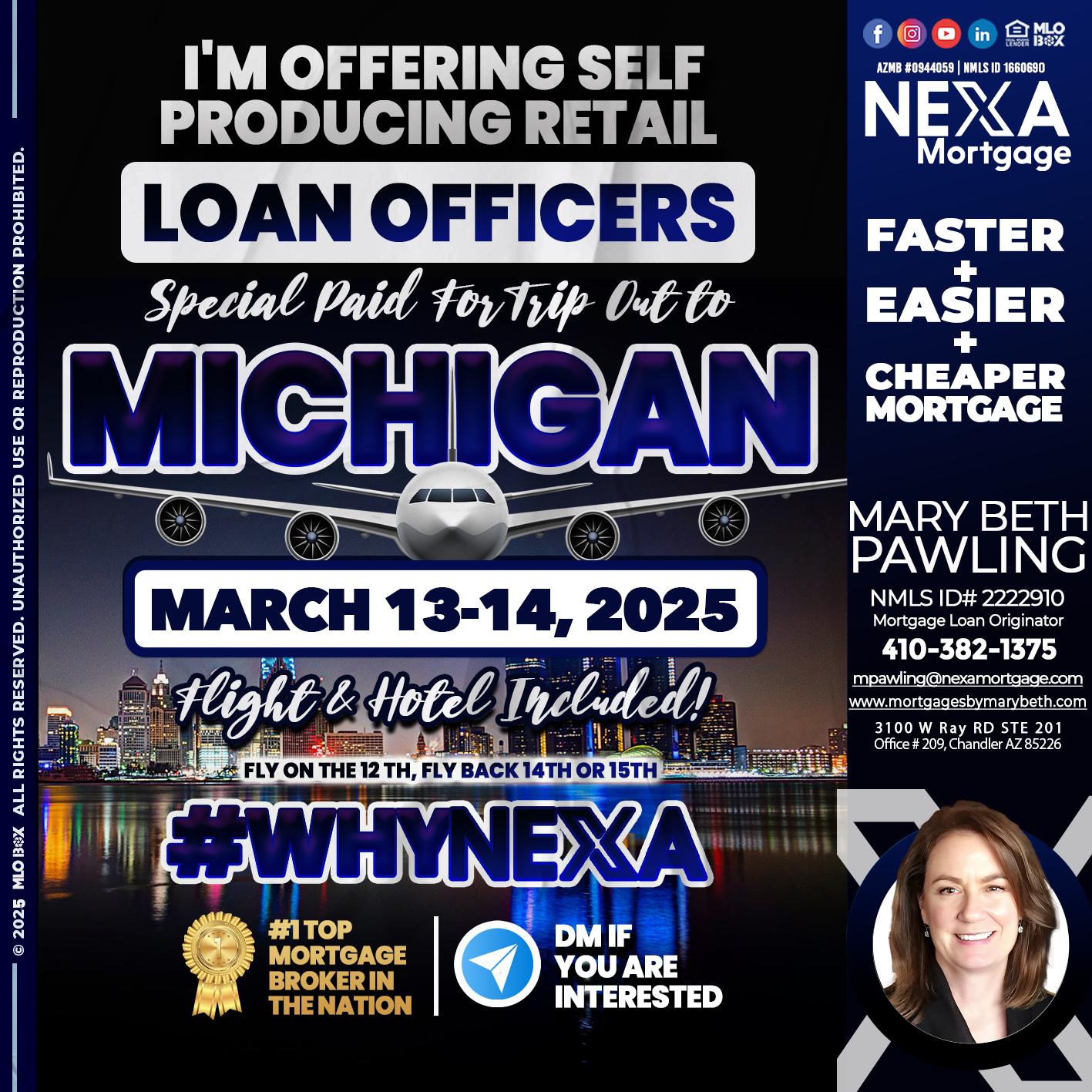 MICHIGAN TRIP - Mary Beth Pawling -Mortgage Loan Originator