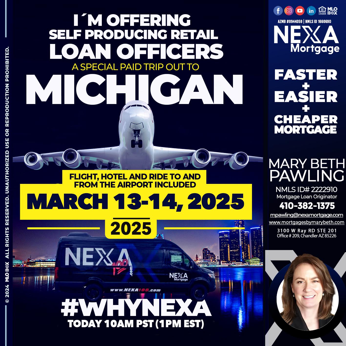 MICHIGAN TRIP - Mary Beth Pawling -Mortgage Loan Originator