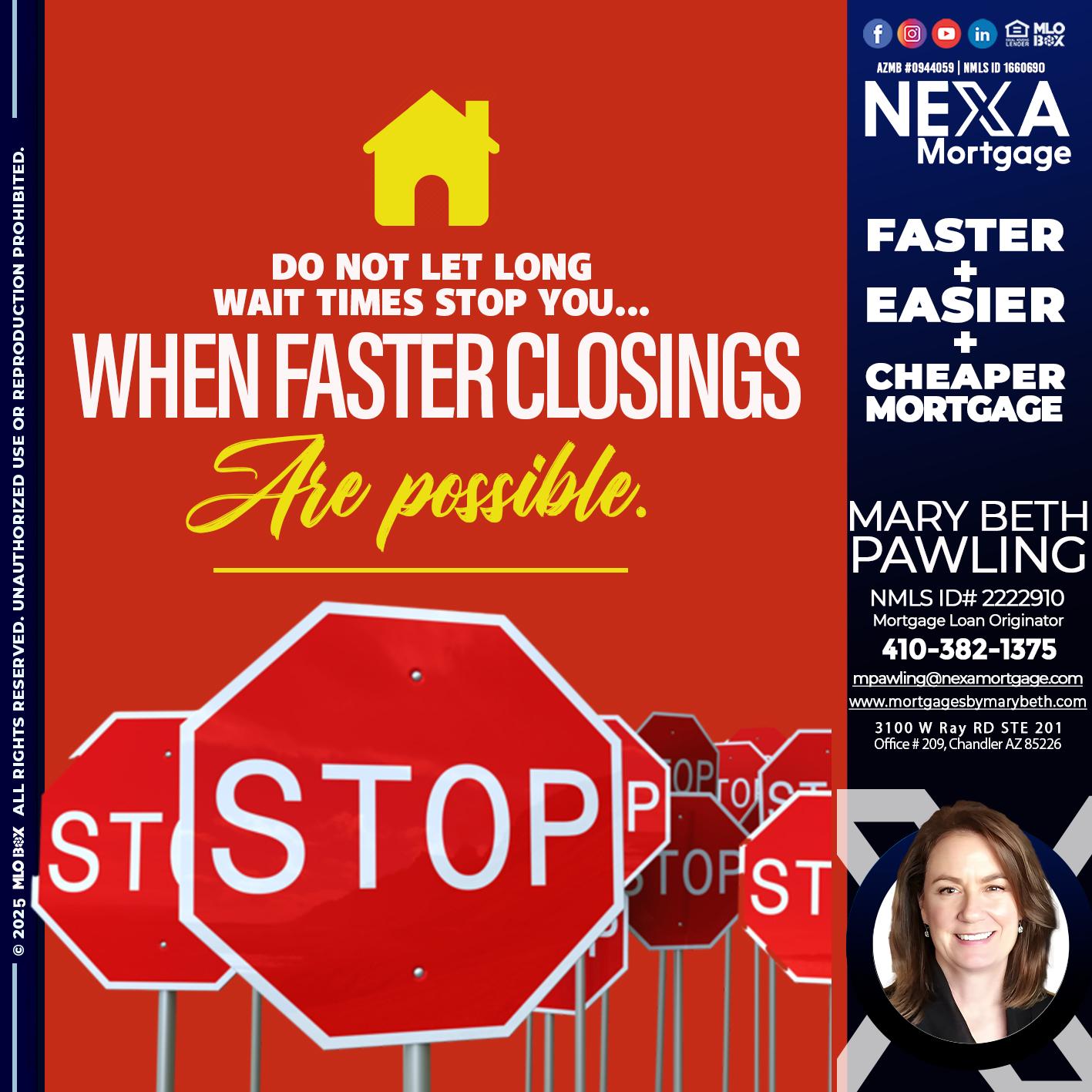 DO NOT LET - Mary Beth Pawling -Mortgage Loan Originator