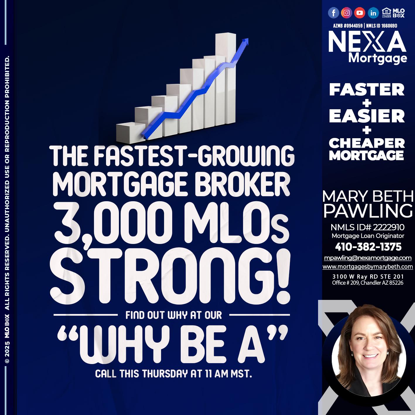 3K MLOs STRONG - Mary Beth Pawling -Mortgage Loan Originator