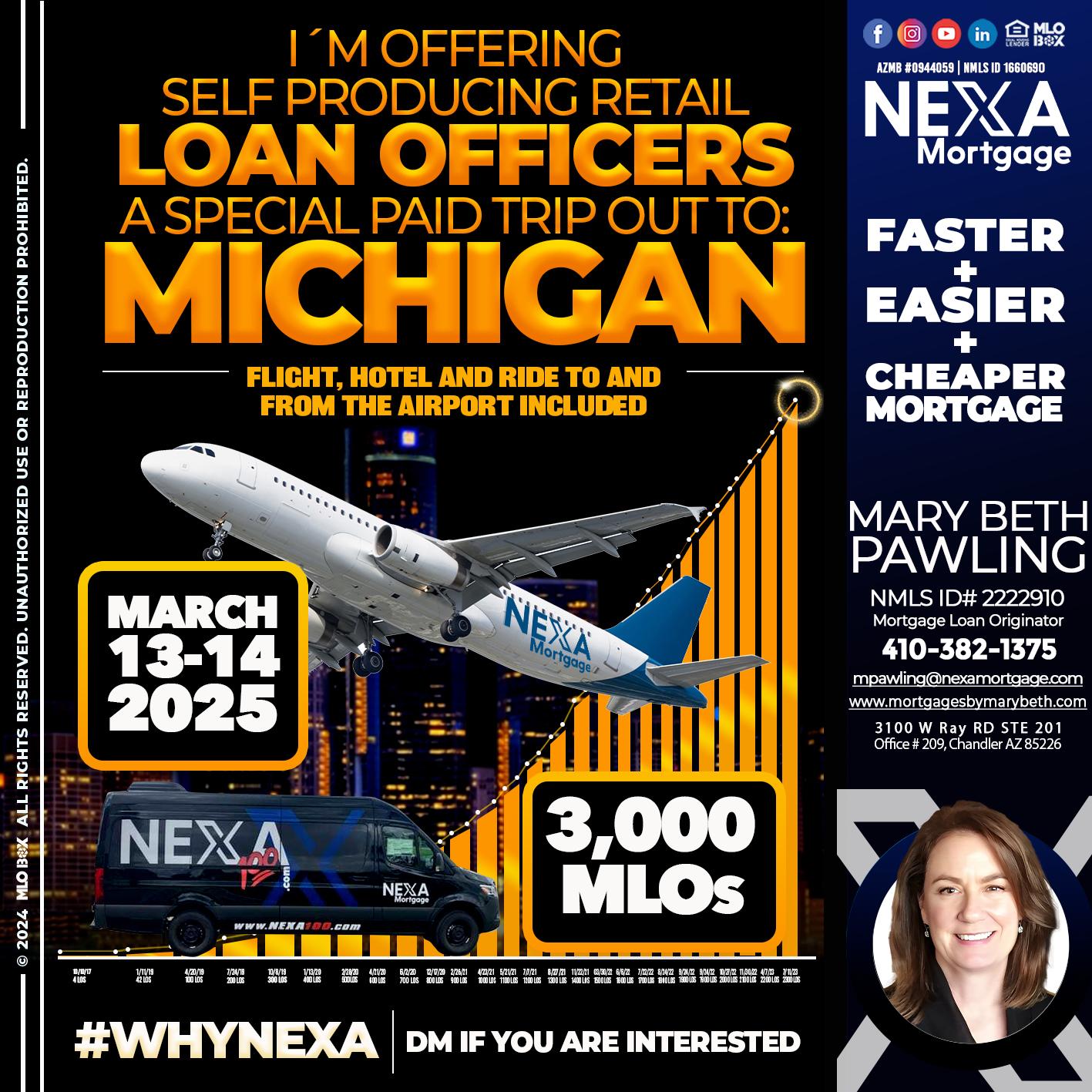 MICHIGAN TRIP - Mary Beth Pawling -Mortgage Loan Originator