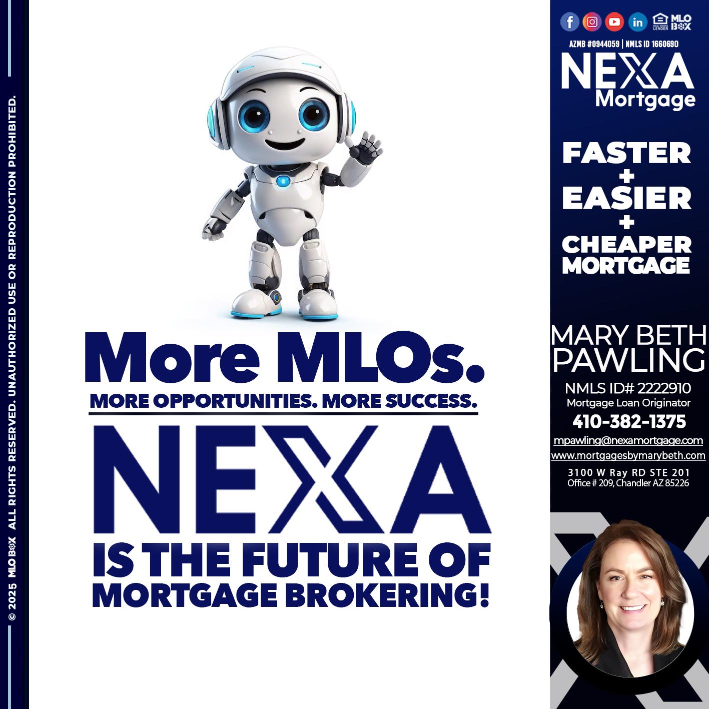 NEXA FUTURE - Mary Beth Pawling -Mortgage Loan Originator