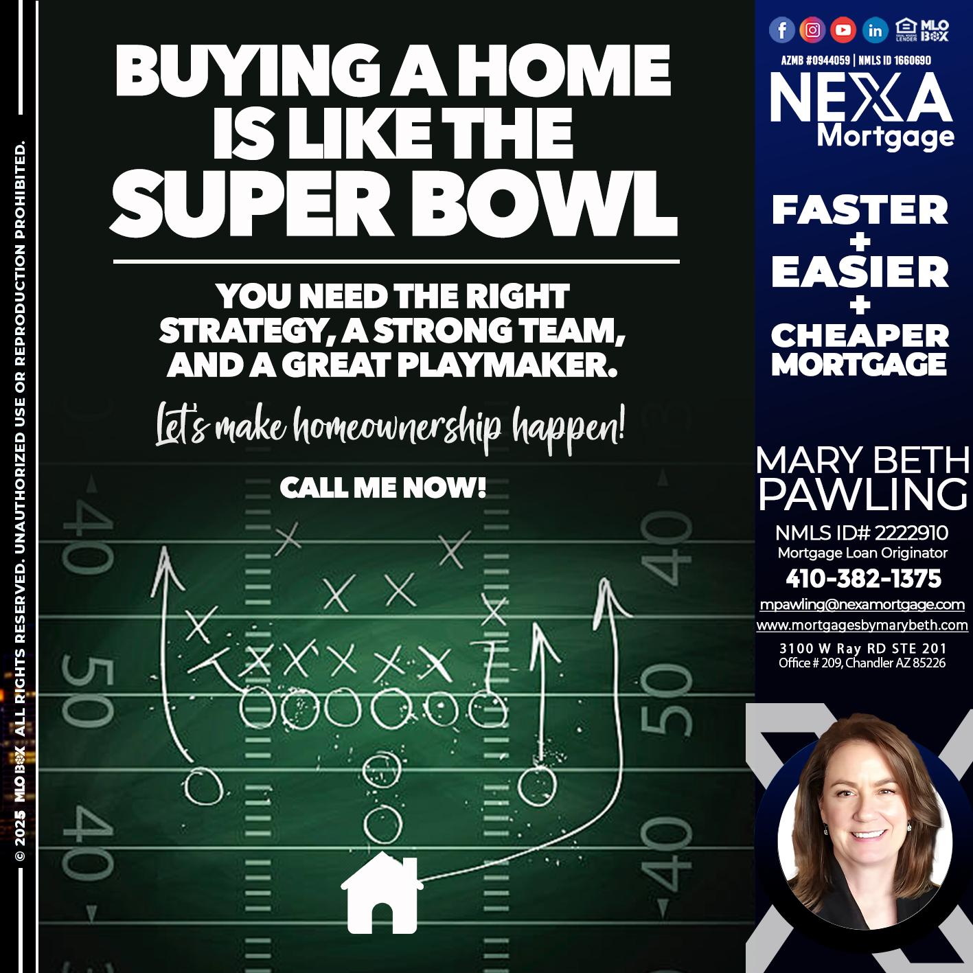 BUYING A HOME - Mary Beth Pawling -Mortgage Loan Originator