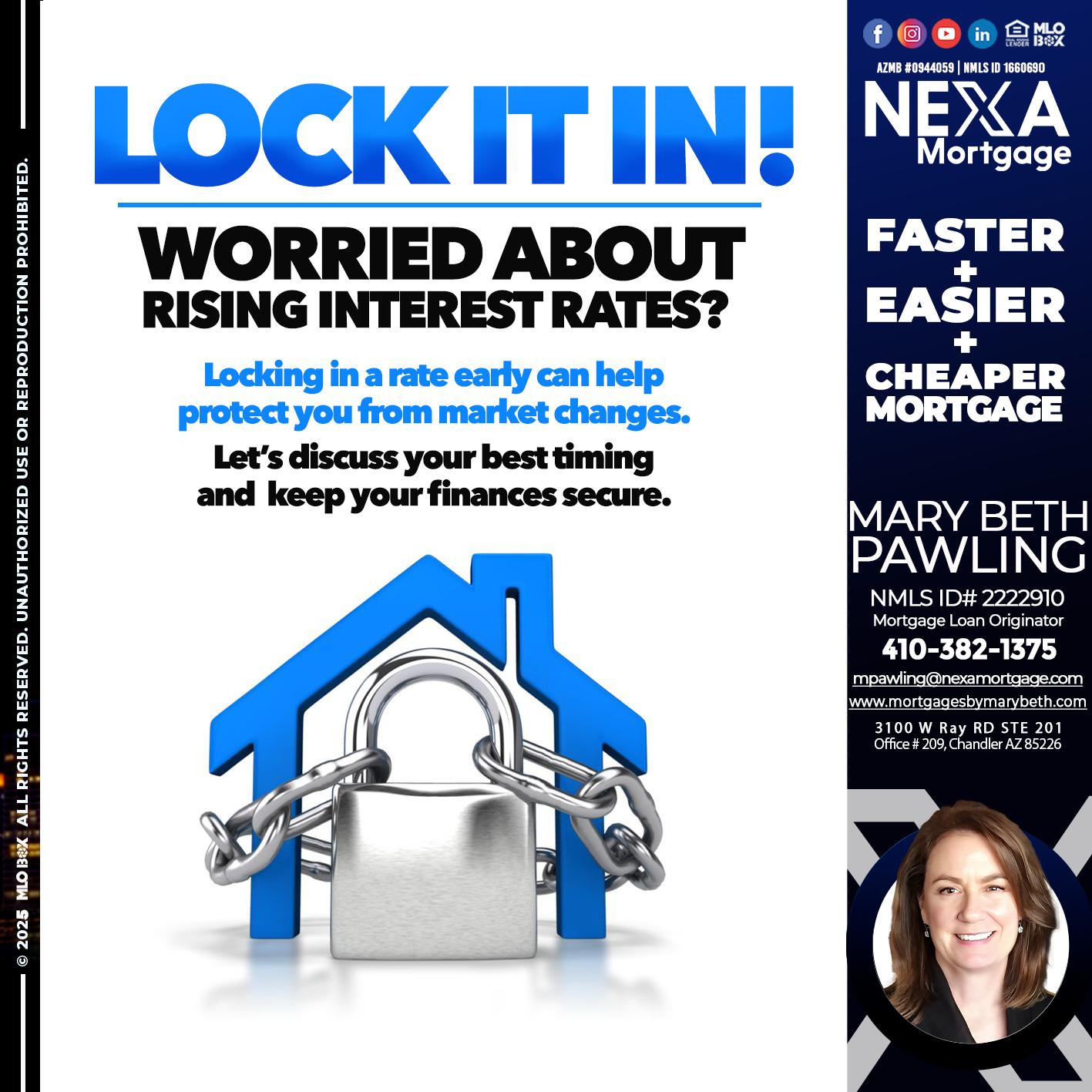 LOCK IT IN - Mary Beth Pawling -Mortgage Loan Originator