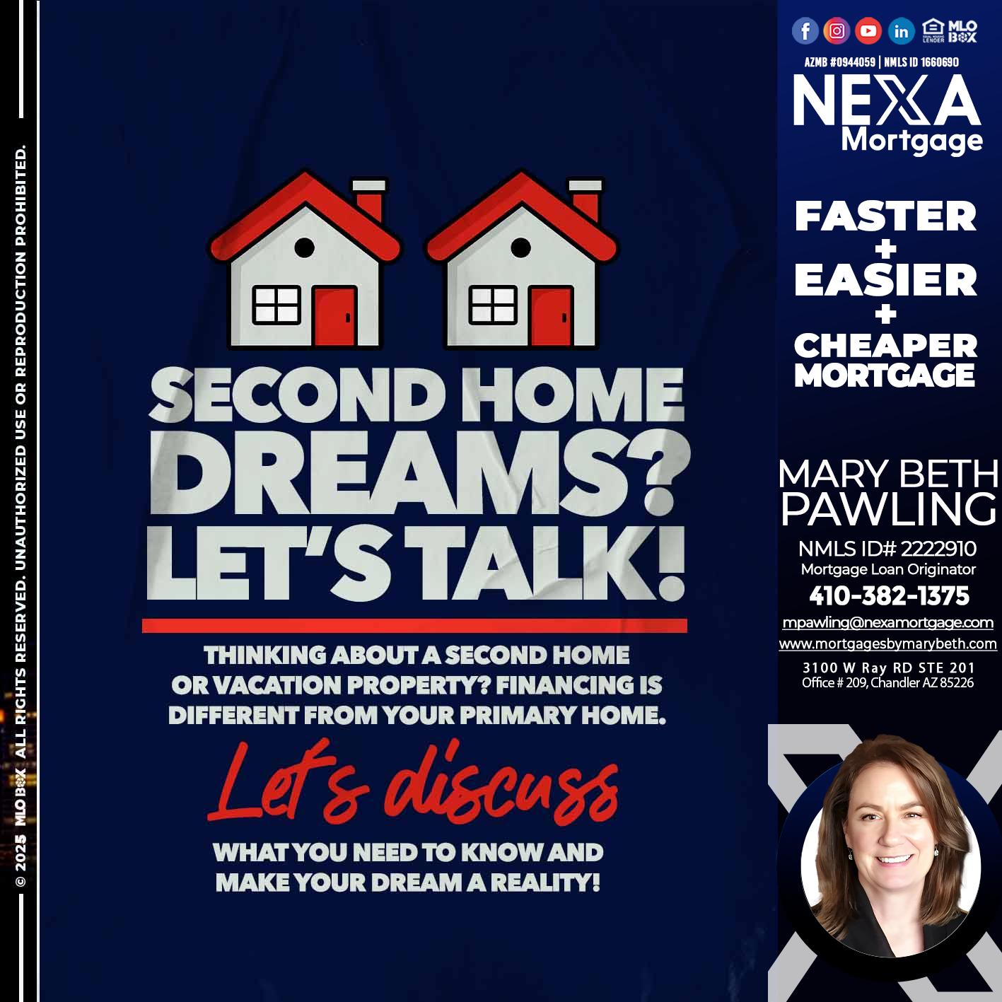 second home dreams? - Mary Beth Pawling -Mortgage Loan Originator