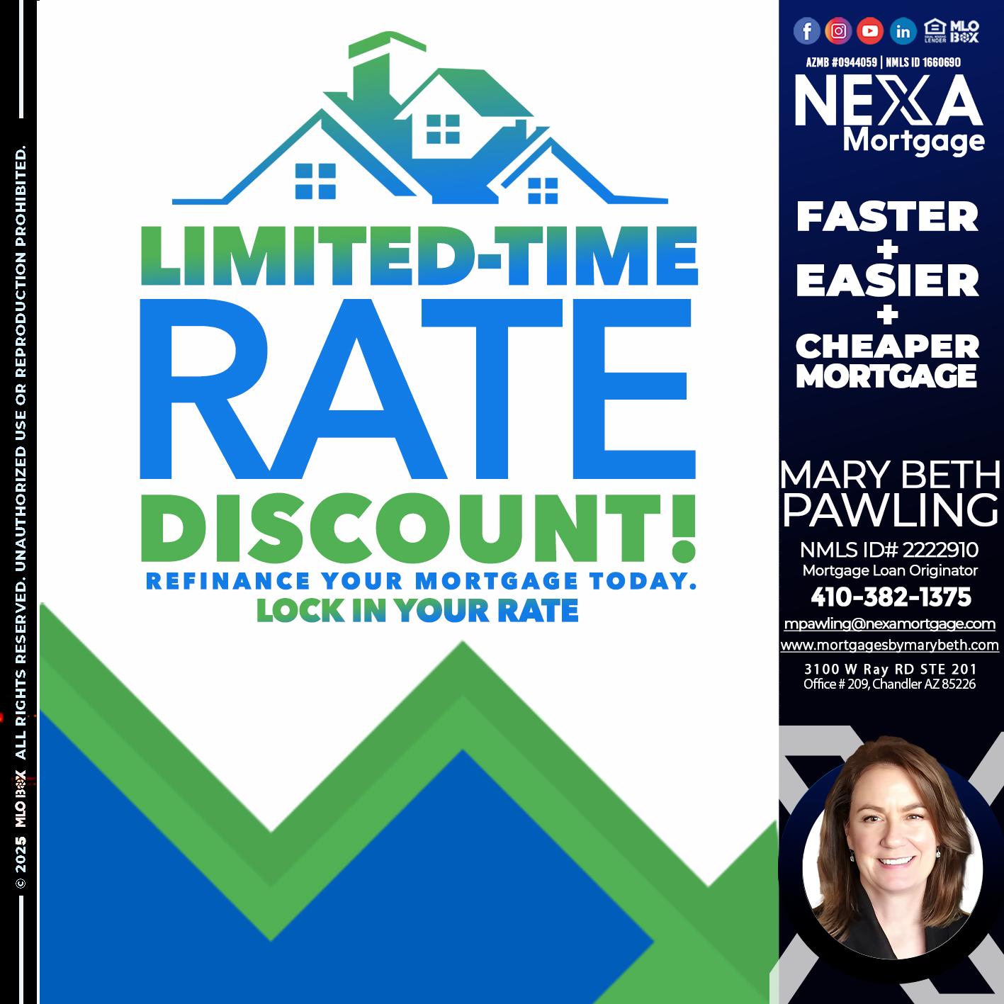 LIMITED TIME - Mary Beth Pawling -Mortgage Loan Originator
