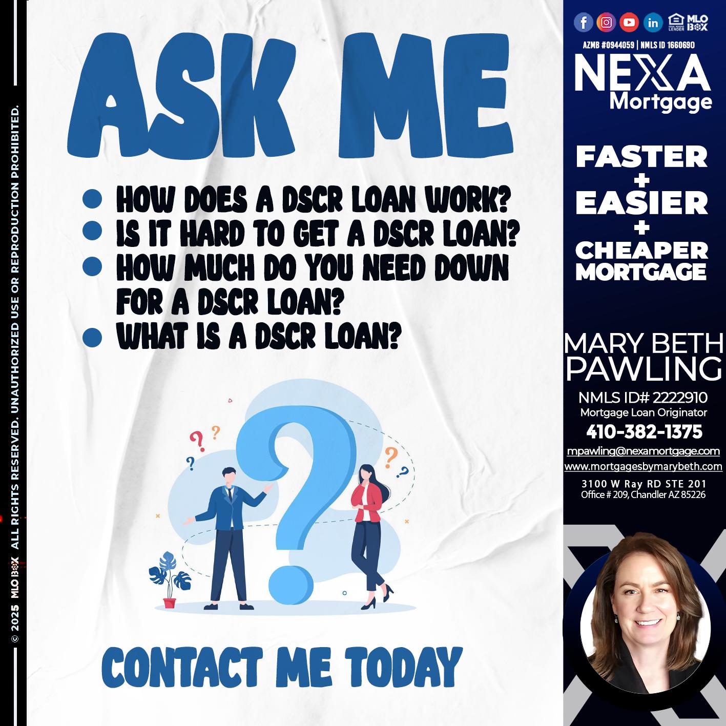 ASK ME - Mary Beth Pawling -Mortgage Loan Originator