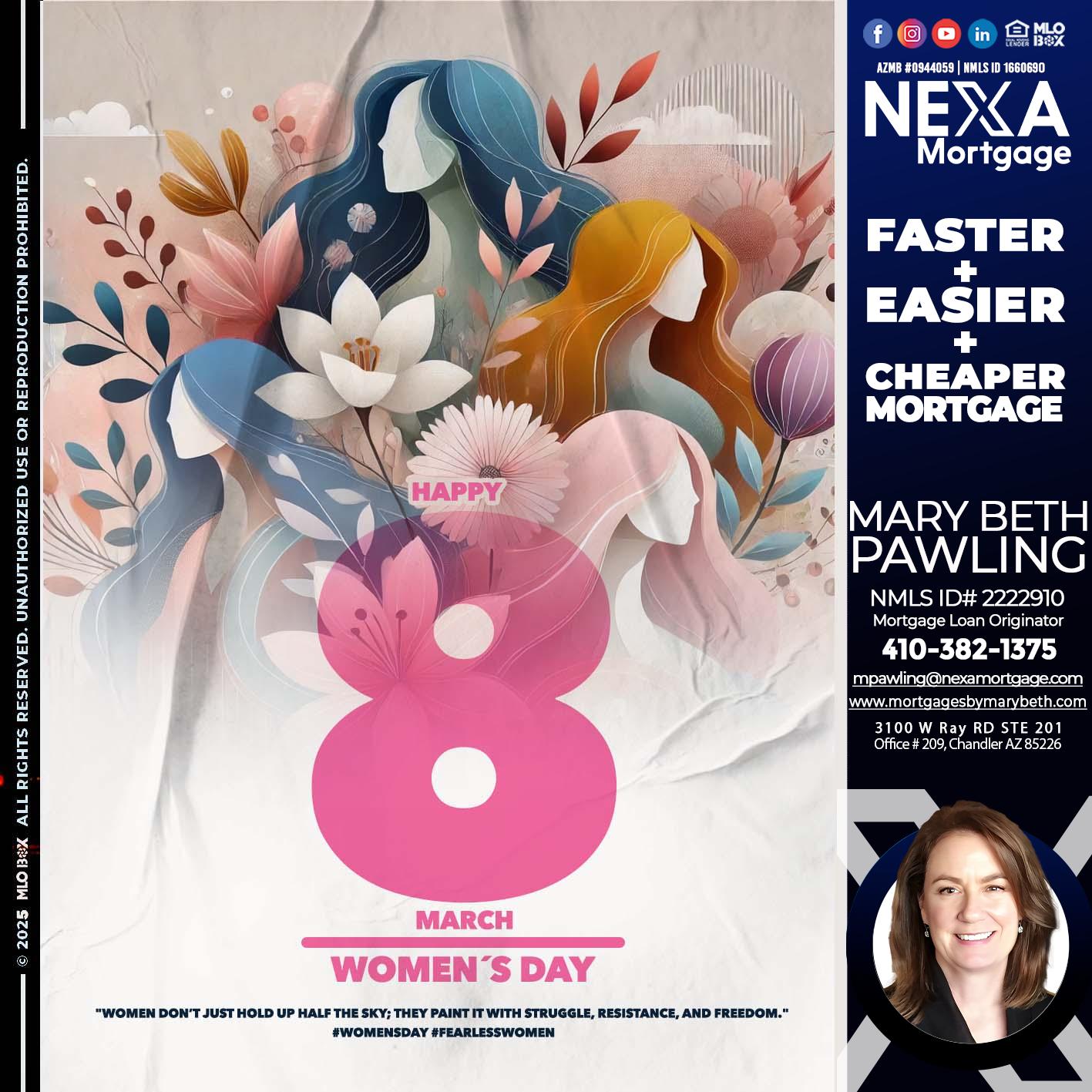 WOMEN´S DAY - Mary Beth Pawling -Mortgage Loan Originator