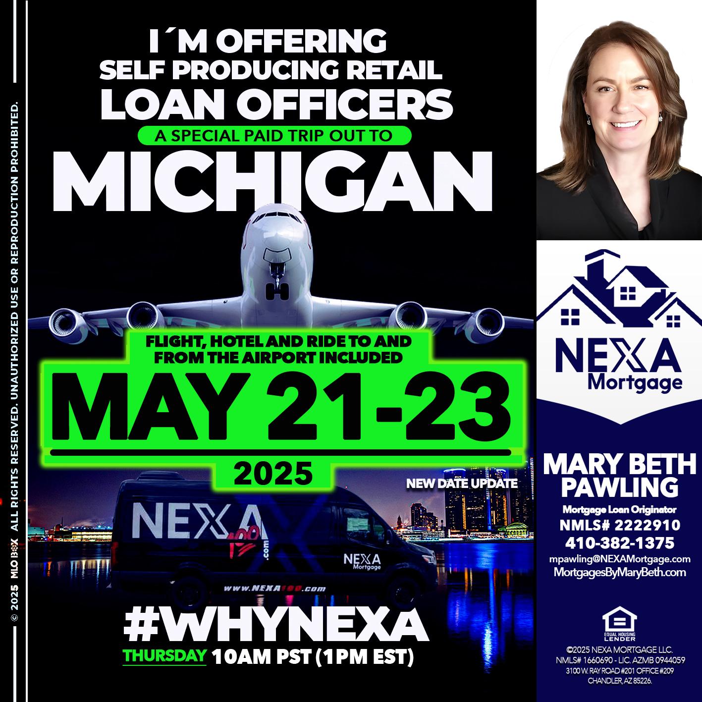 MICHIGAN TRIP - Mary Beth Pawling -Mortgage Loan Originator