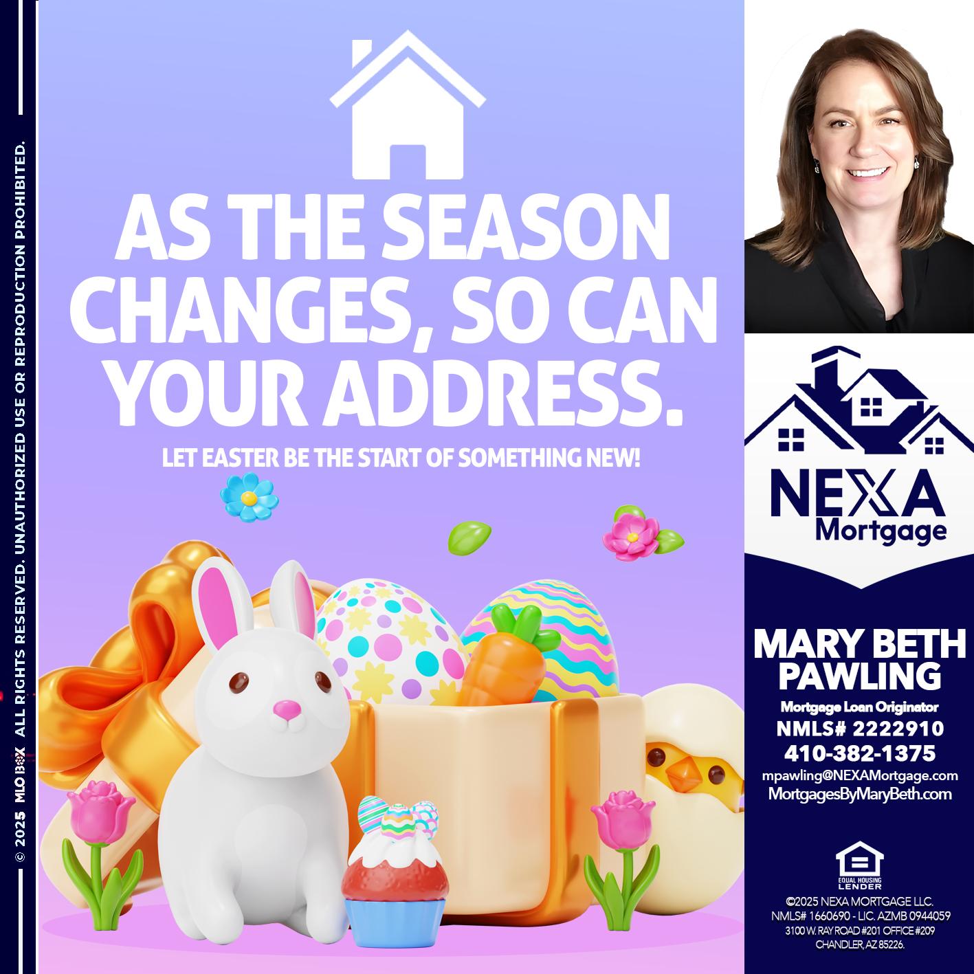 EASTER DAY - Mary Beth Pawling -Mortgage Loan Originator