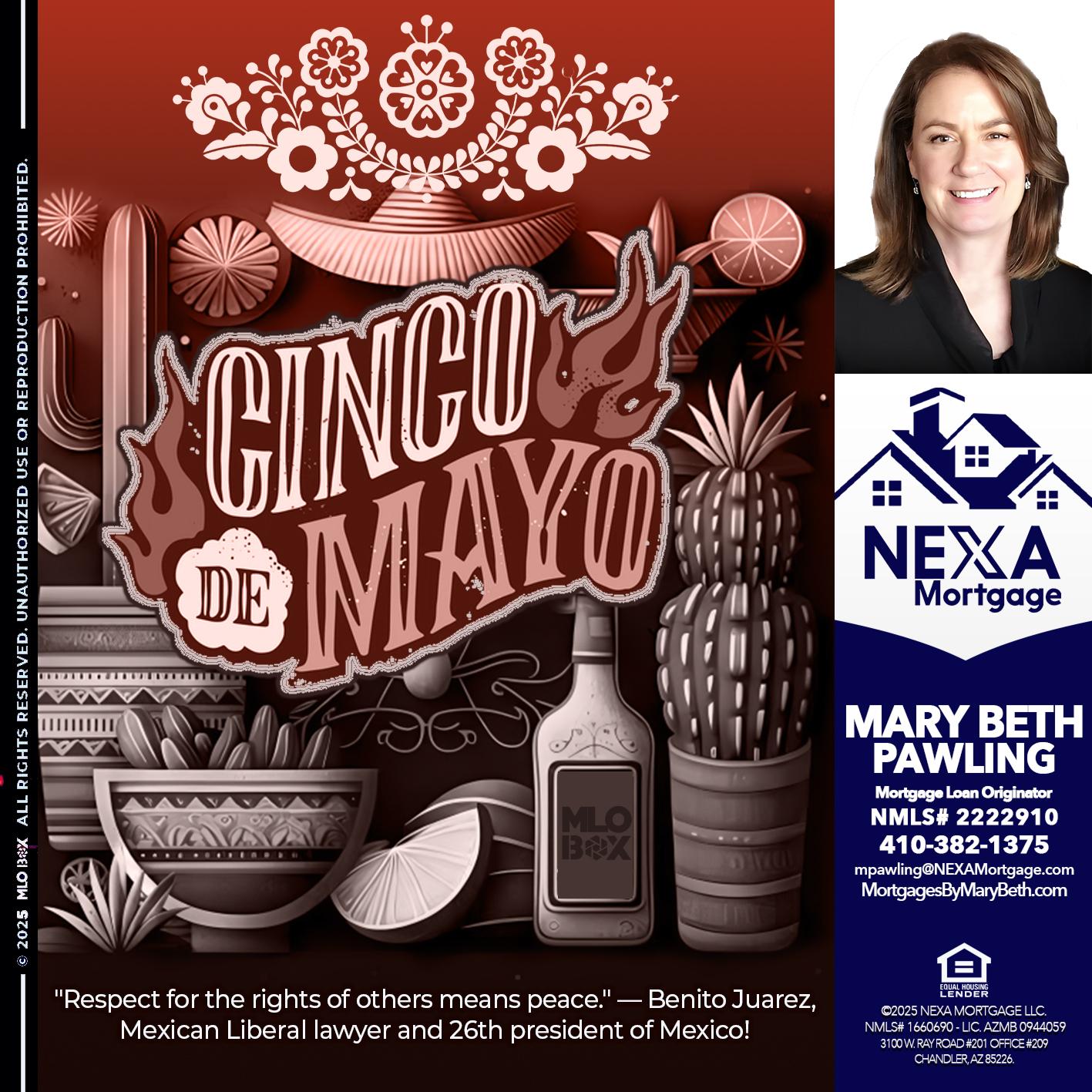 Feliz 5 de Mayo - Mary Beth Pawling -Mortgage Loan Originator