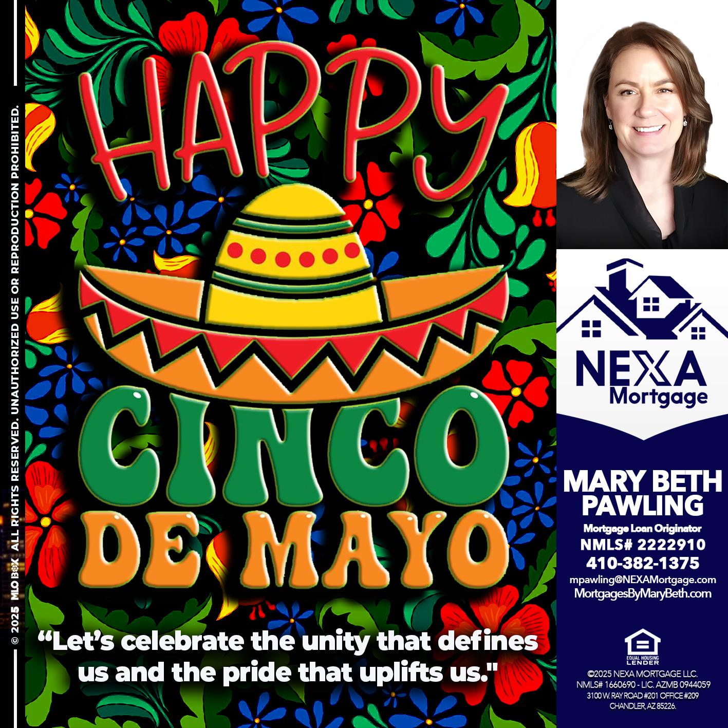 Happy 5 de Mayo - Mary Beth Pawling -Mortgage Loan Originator