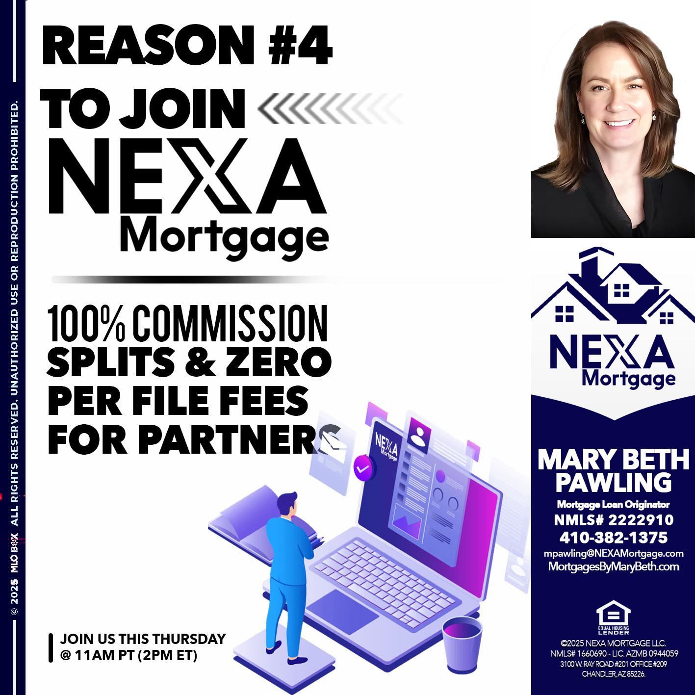 REASON 4 - Mary Beth Pawling -Mortgage Loan Originator