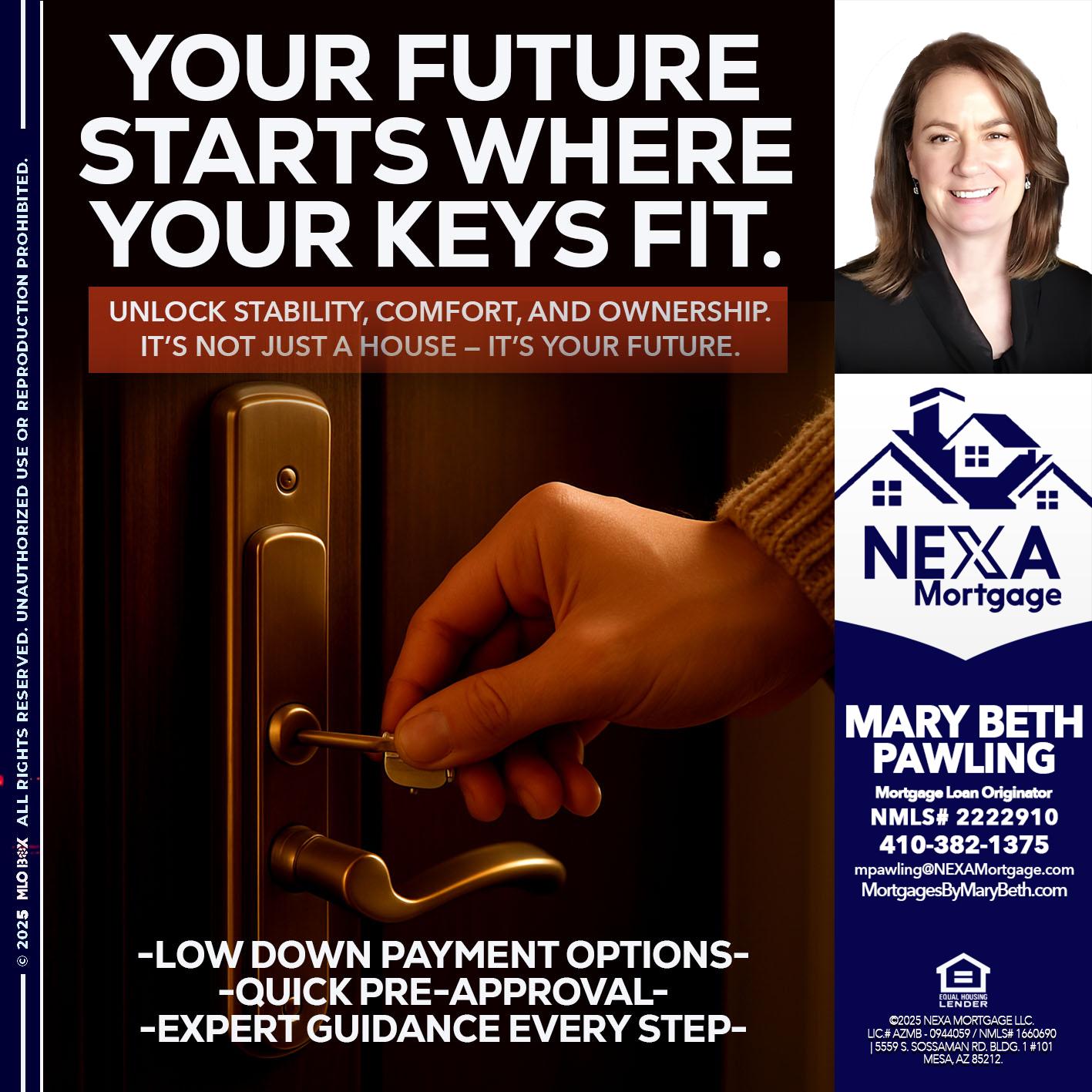 YOUR FUTURE - Mary Beth Pawling -Mortgage Loan Originator
