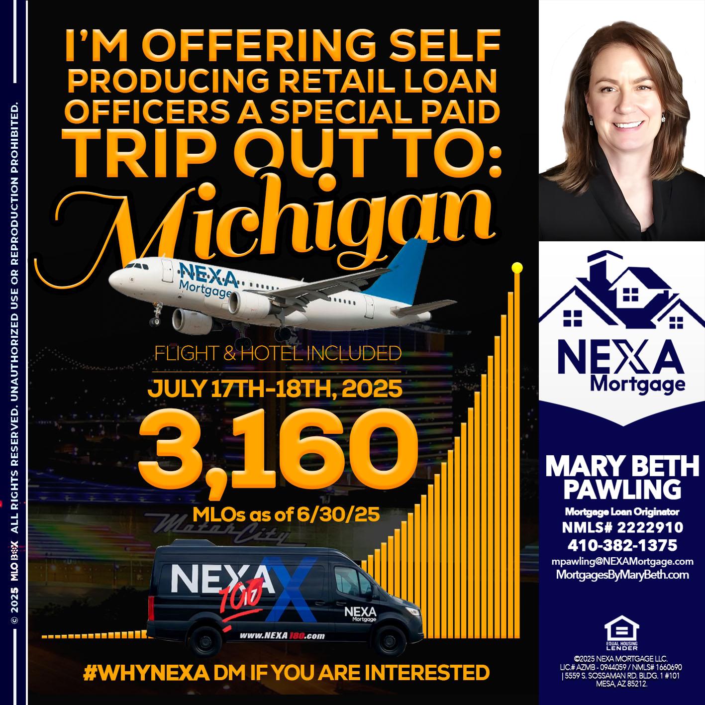 MICHIGAN TRIP - Mary Beth Pawling -Mortgage Loan Originator