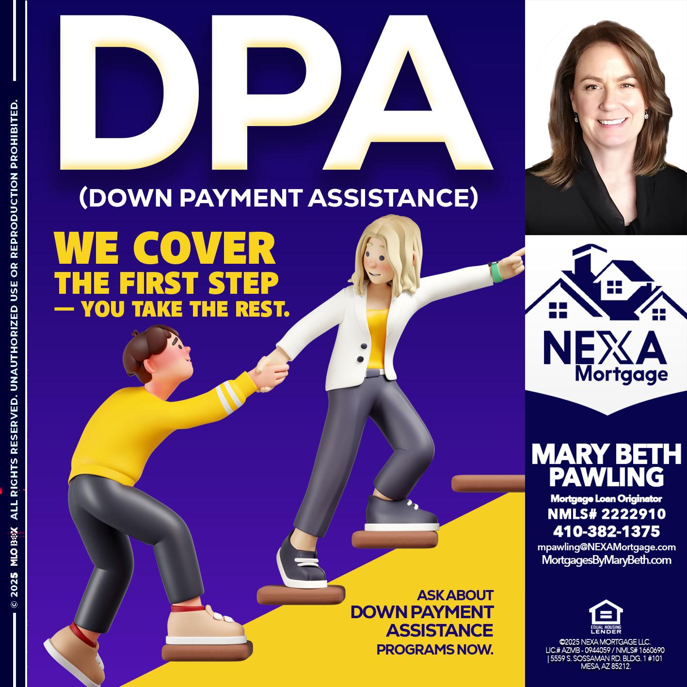 DPA LOANS - Mary Beth Pawling -Mortgage Loan Originator