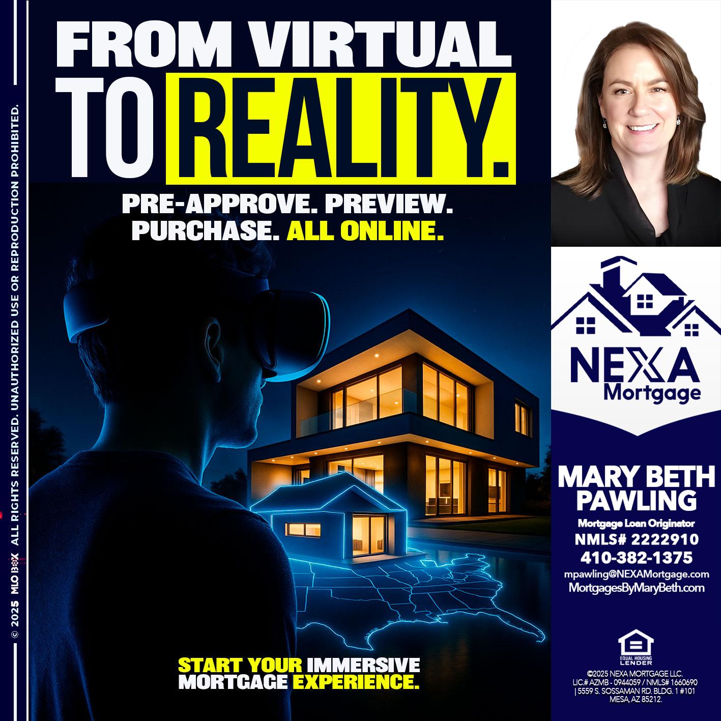 FROM VIRTUAL - Mary Beth Pawling -Mortgage Loan Originator