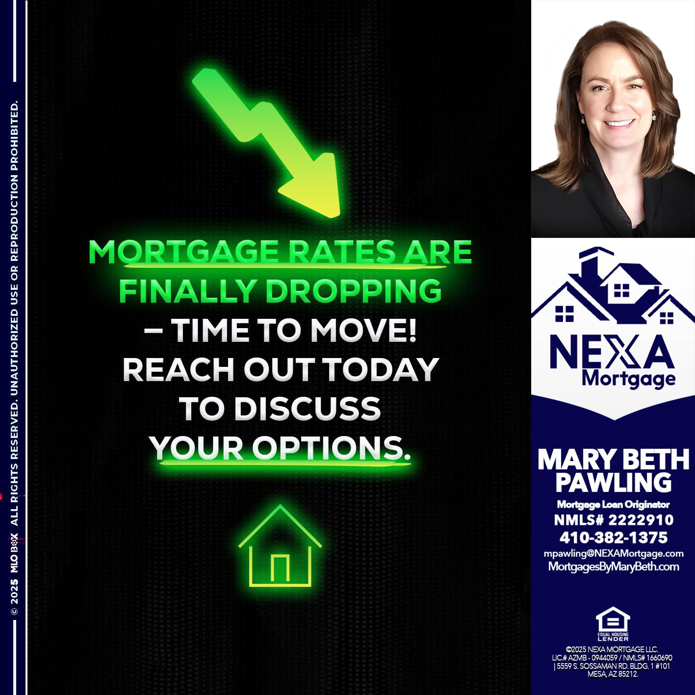 MORTGAGE RATES - Mary Beth Pawling -Mortgage Loan Originator