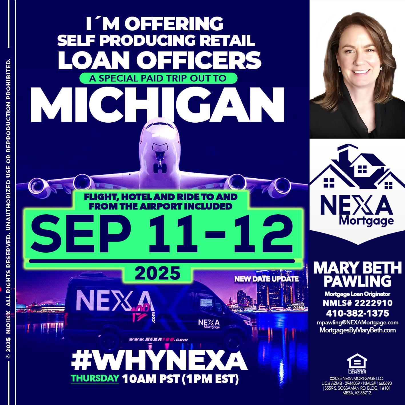 MICHIGAN TRIP - Mary Beth Pawling -Mortgage Loan Originator