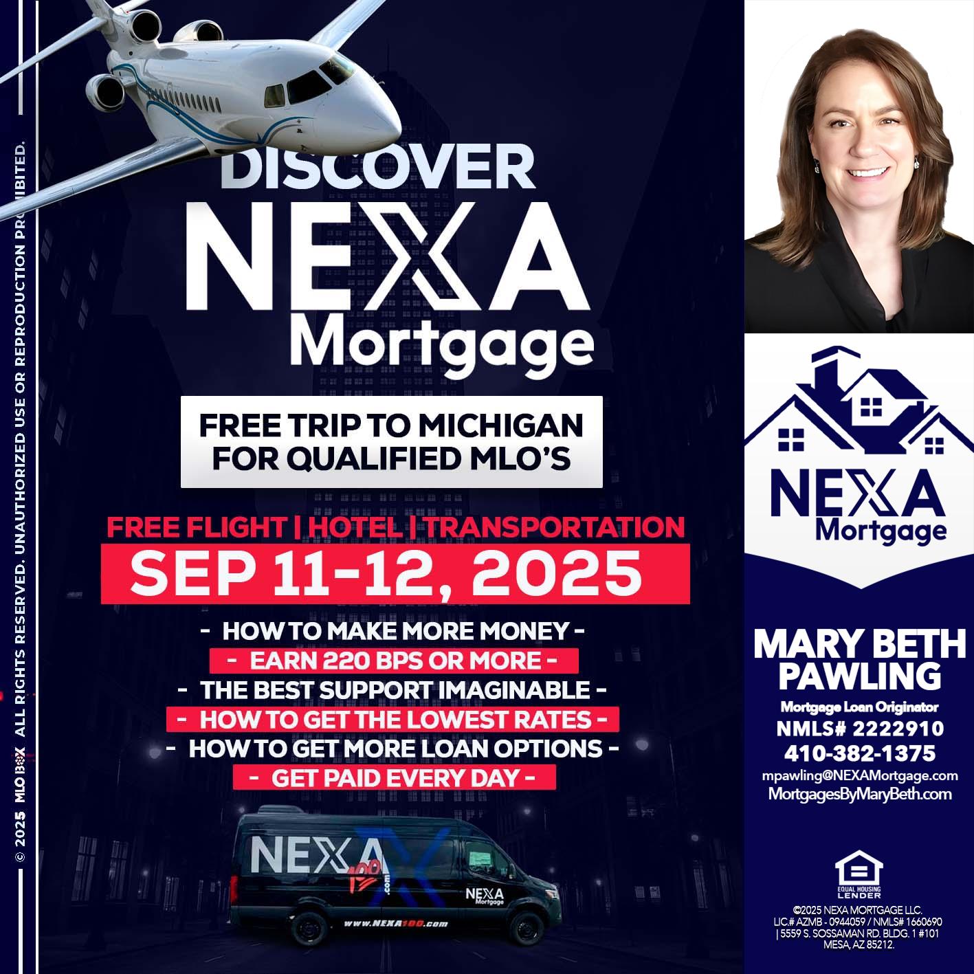 DISCOVER NEXA MORTGAGE - Mary Beth Pawling -Mortgage Loan Originator