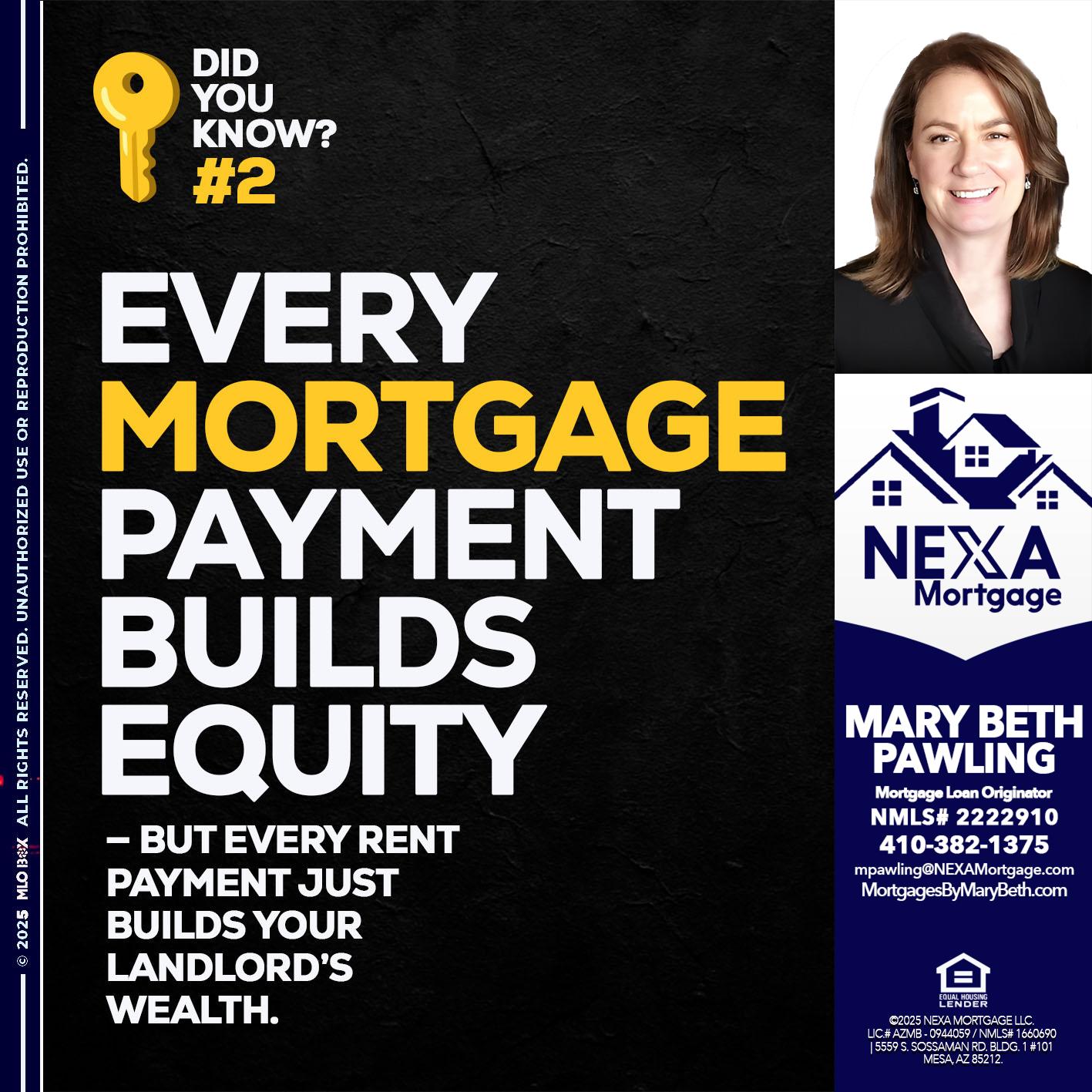 DID YOU KNOW? - Mary Beth Pawling -Mortgage Loan Originator