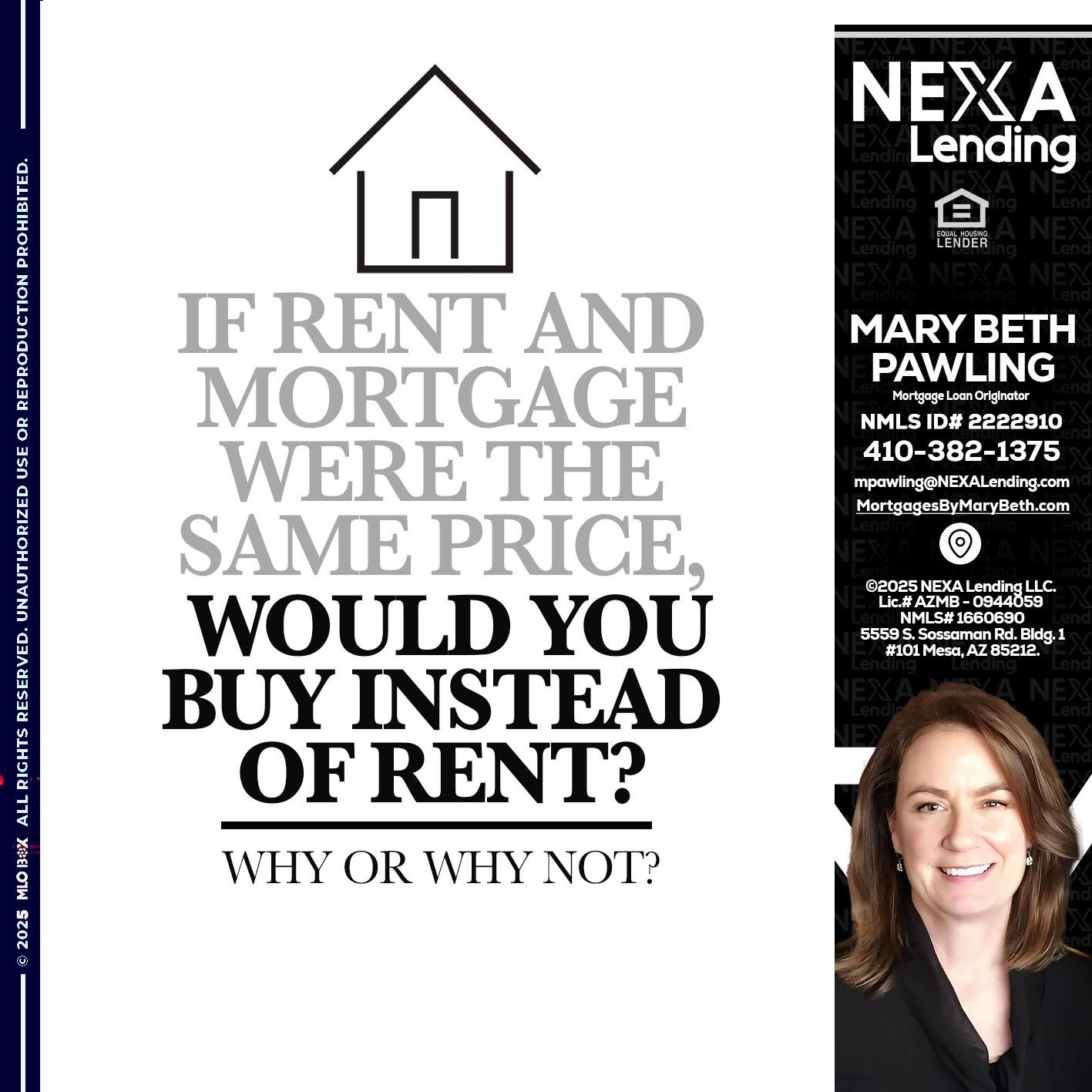 IF RENT - Mary Beth Pawling -Mortgage Loan Originator
