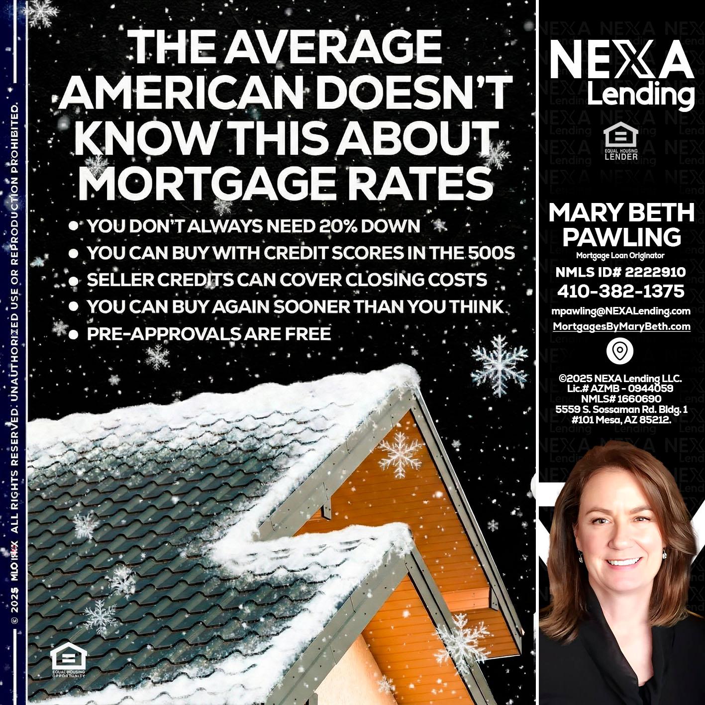 THE AVERAGE - Mary Beth Pawling -Mortgage Loan Originator