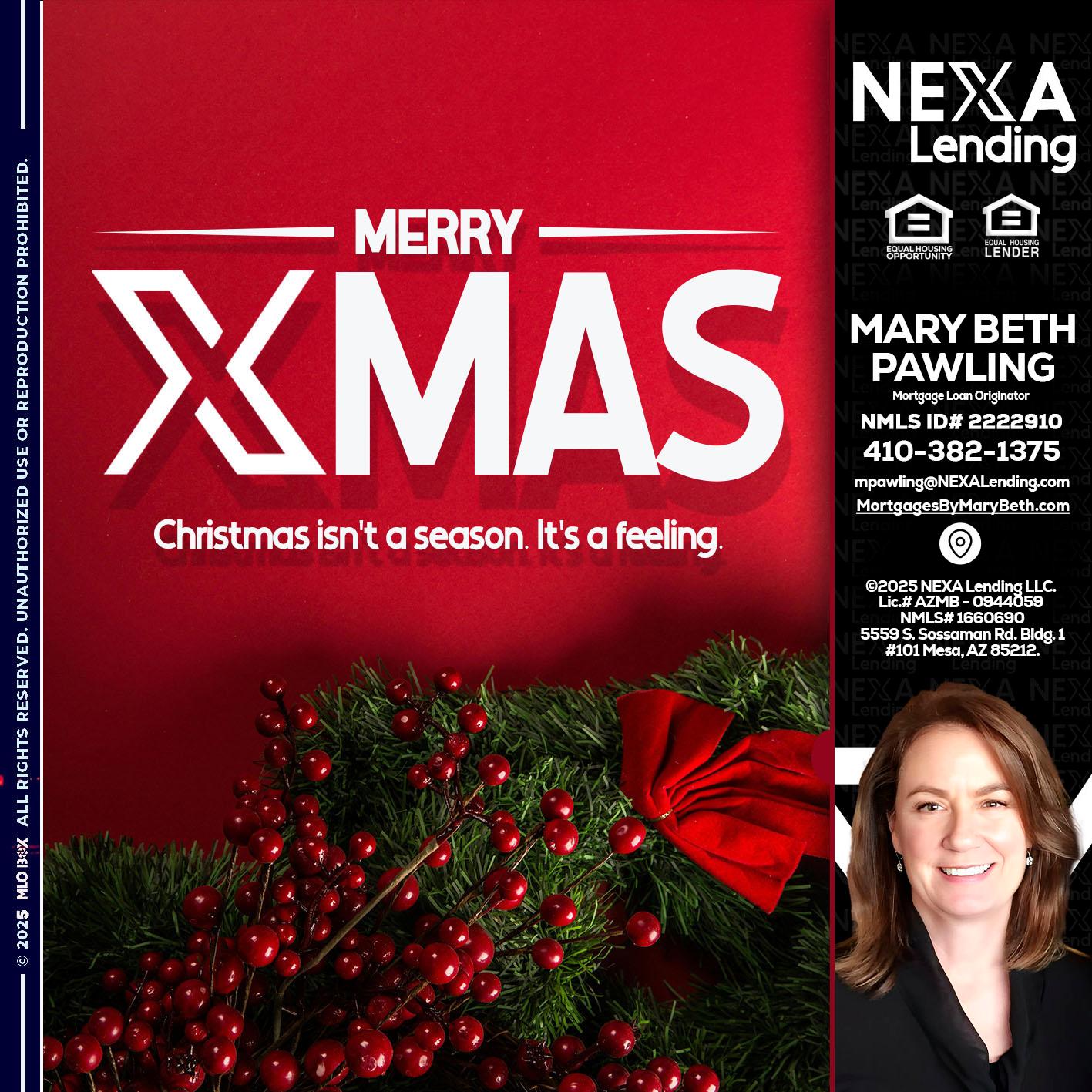 merry xmas - Mary Beth Pawling -Mortgage Loan Originator