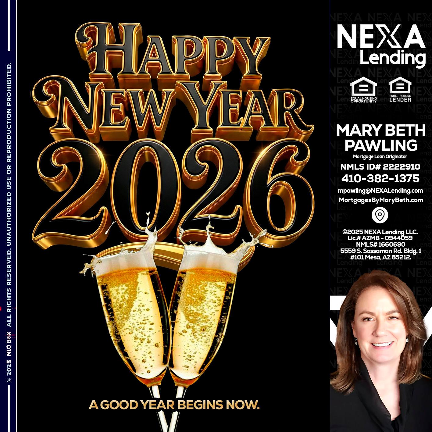 happy new year 2026 - Mary Beth Pawling -Mortgage Loan Originator