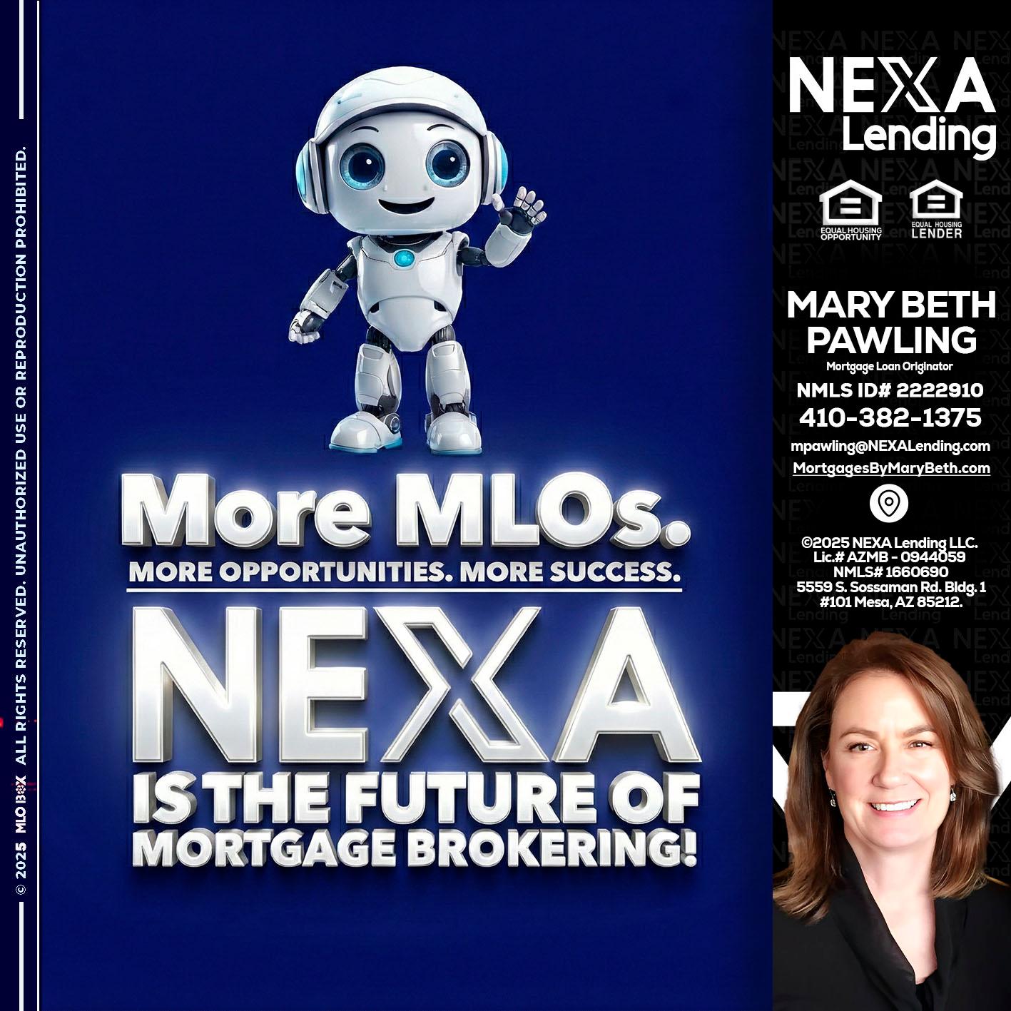 MORE MLOs - Mary Beth Pawling -Mortgage Loan Originator