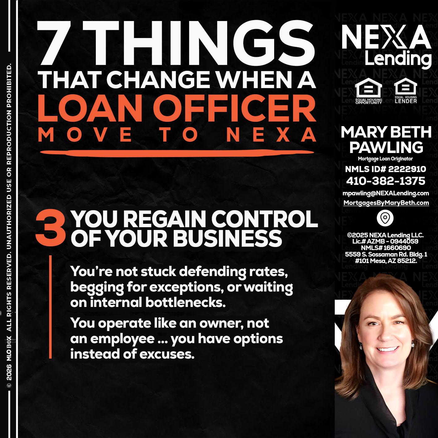 7 things (3) - Mary Beth Pawling -Mortgage Loan Originator
