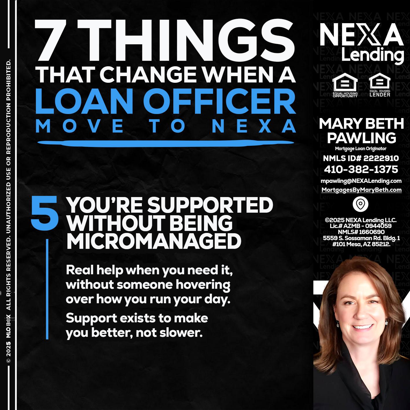 7 THINGS (5) - Mary Beth Pawling -Mortgage Loan Originator
