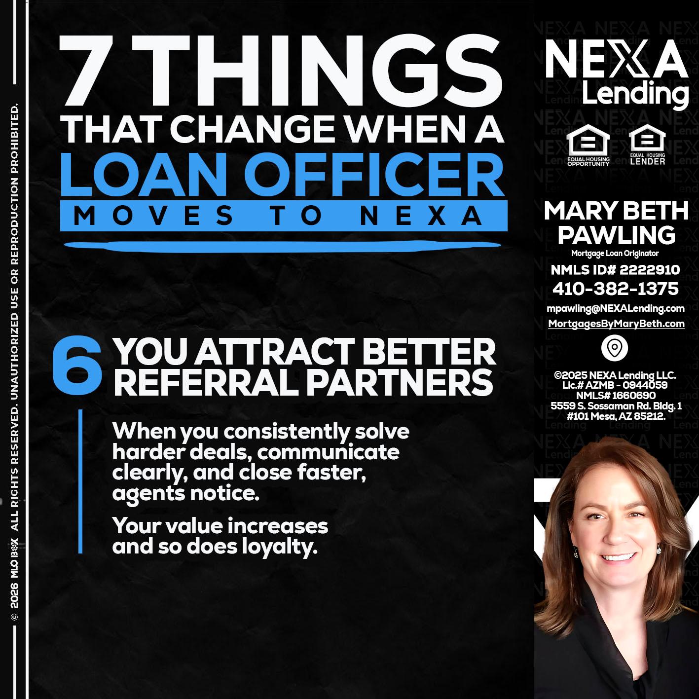 7 THINGS (6) - Mary Beth Pawling -Mortgage Loan Originator
